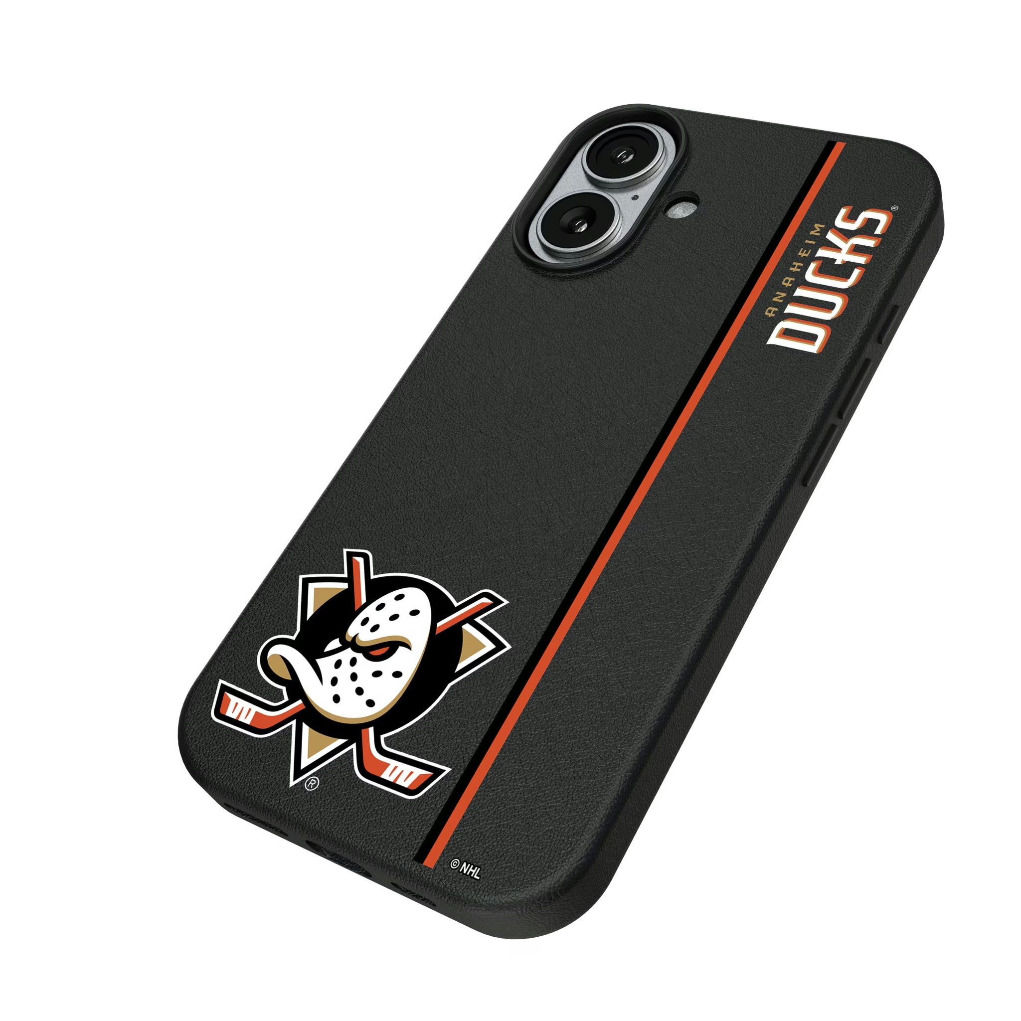 Anaheim Ducks Sidebar iPhone MagSafe Compatible Phone Case for Apple iPhone - Isometric View#Device_iPhone 17