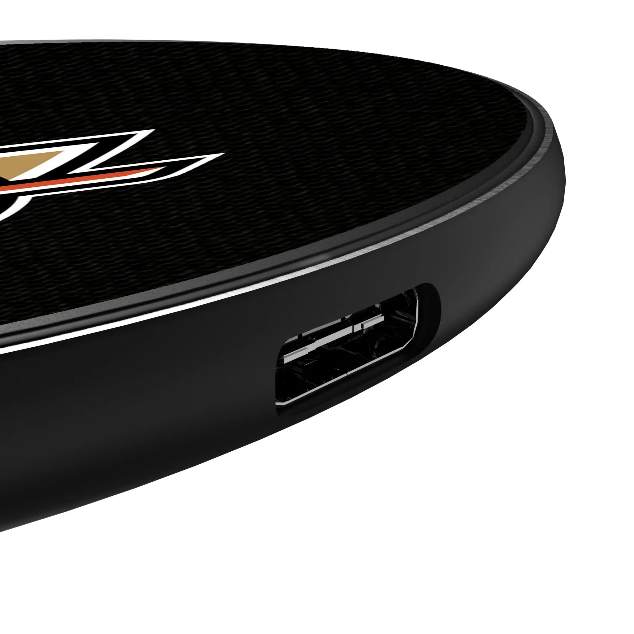 Anaheim Ducks Stripe 15-Watt Wireless Charger - Detail