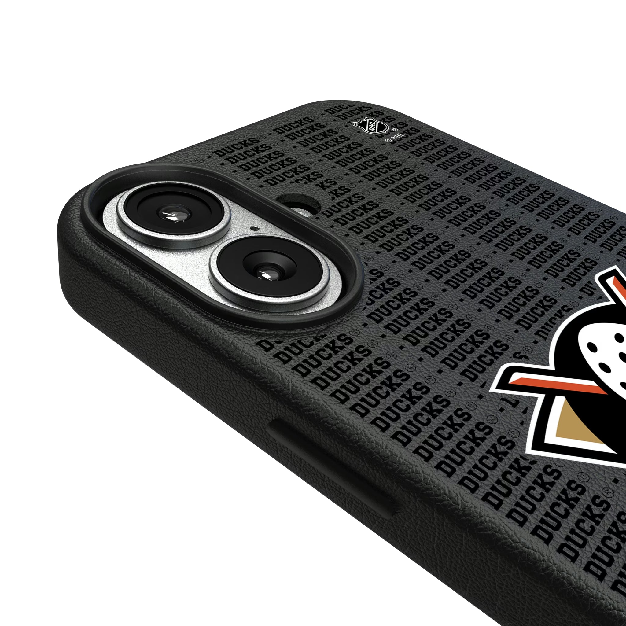Anaheim Ducks Text Backdrop iPhone MagSafe Compatible Phone Case for Apple iPhone - Detail#Device_iPhone 17