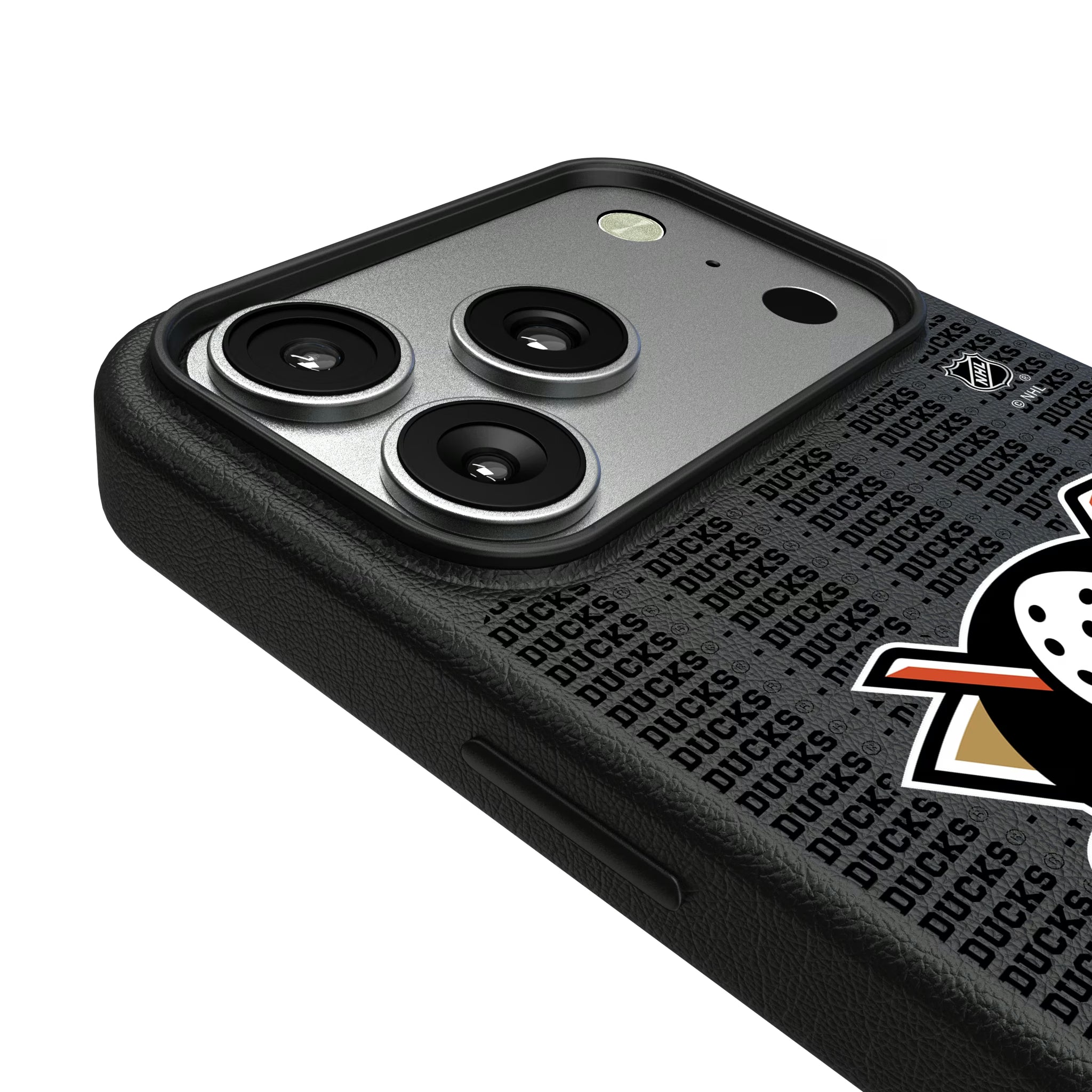 Anaheim Ducks Text Backdrop iPhone MagSafe Compatible Phone Case for Apple iPhone - Detail#Device_iPhone 17 Pro