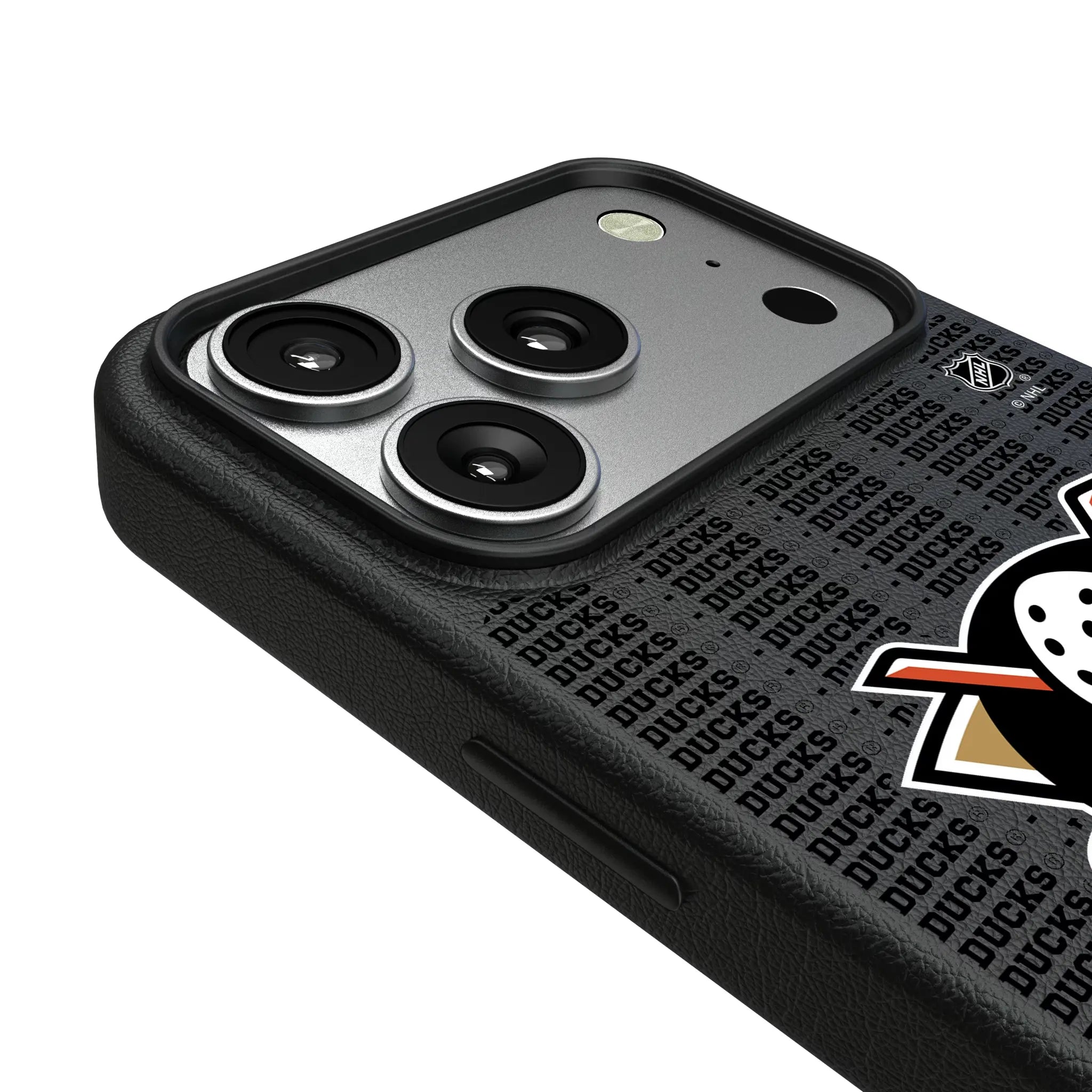 Anaheim Ducks Text Backdrop iPhone MagSafe Compatible Phone Case for Apple iPhone - Detail#Device_iPhone 17 Pro