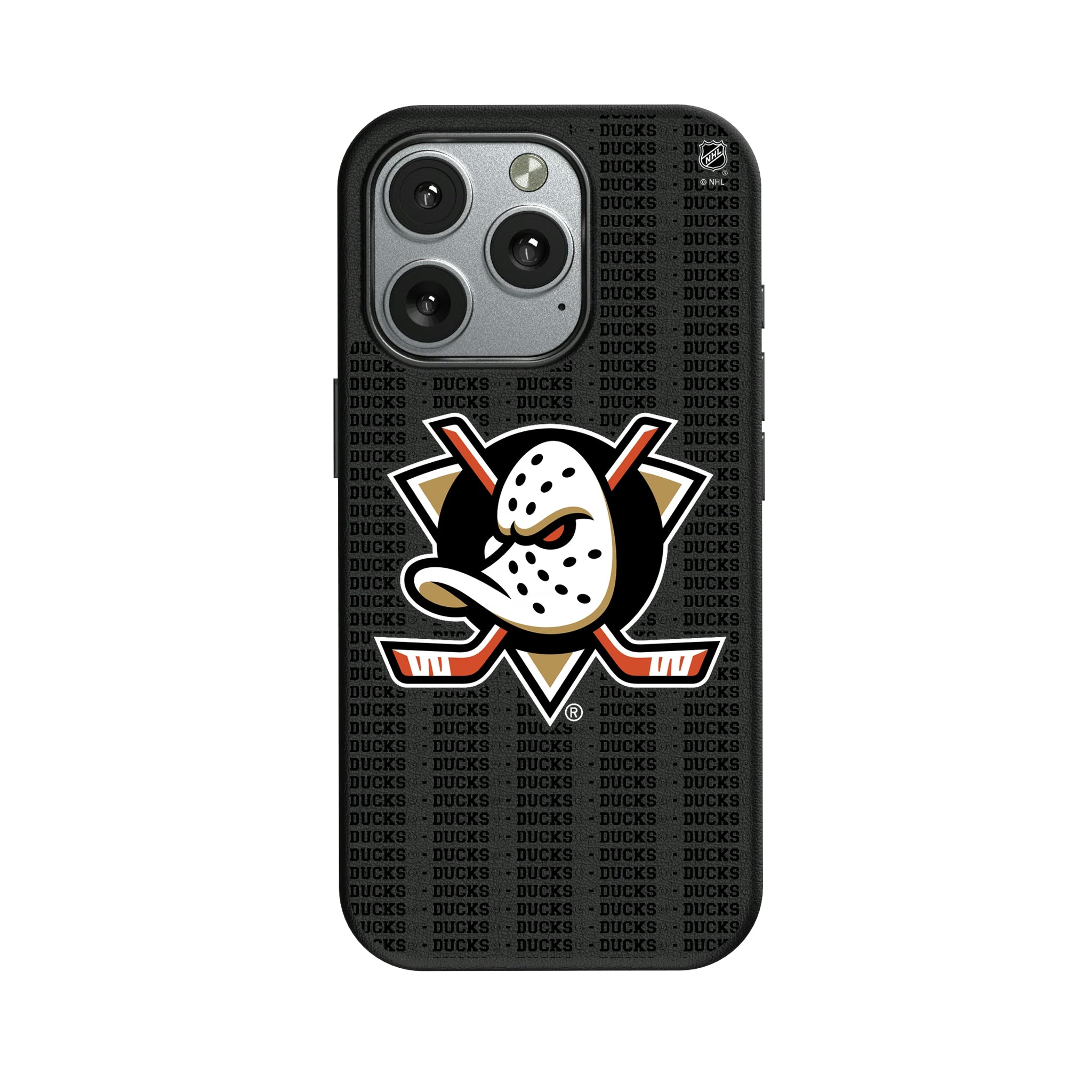 Anaheim Ducks Text Backdrop iPhone MagSafe Compatible Phone Case for Apple iPhone