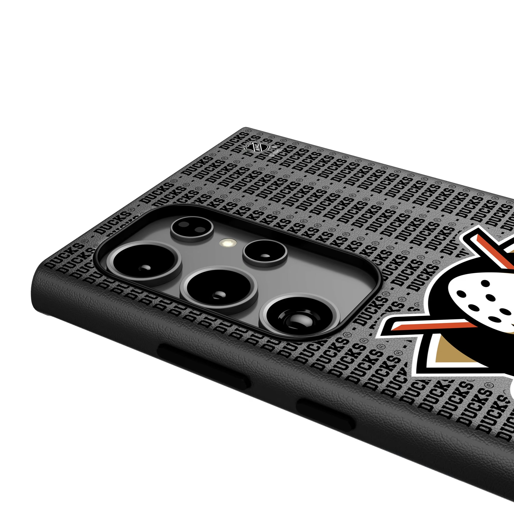 Anaheim Ducks Text Backdrop Galaxy MagSafe Compatible Phone Case for Samsung Galaxy - Detail