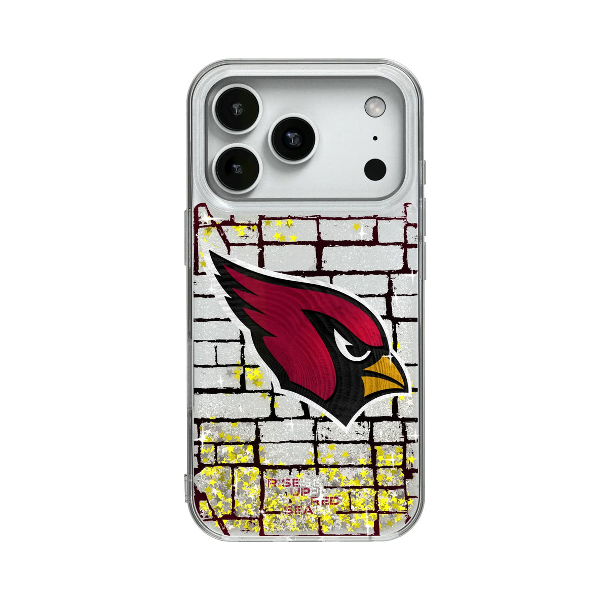Arizona Cardinals Brick Glitter Phone Case for Apple iPhone