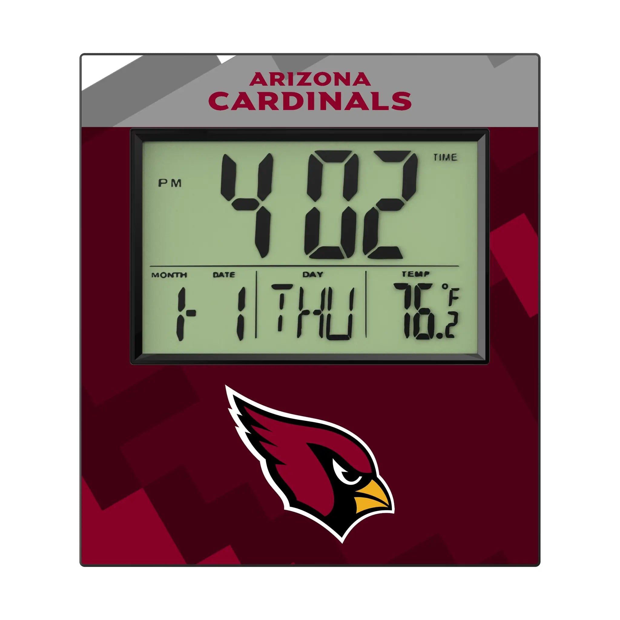 Arizona Cardinals Color Block Wall Clock