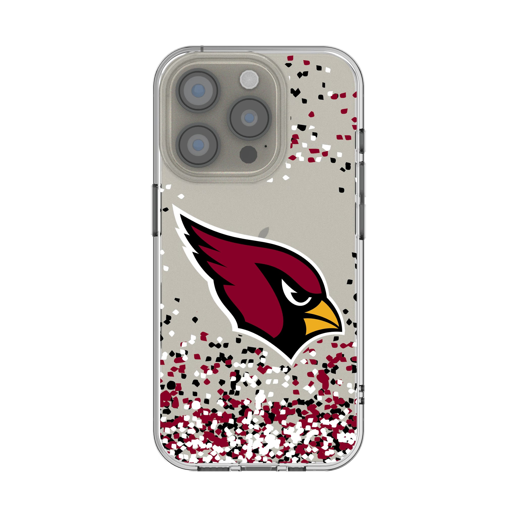 Arizona Cardinals Confetti iPhone Clear Phone Case for Apple iPhone
