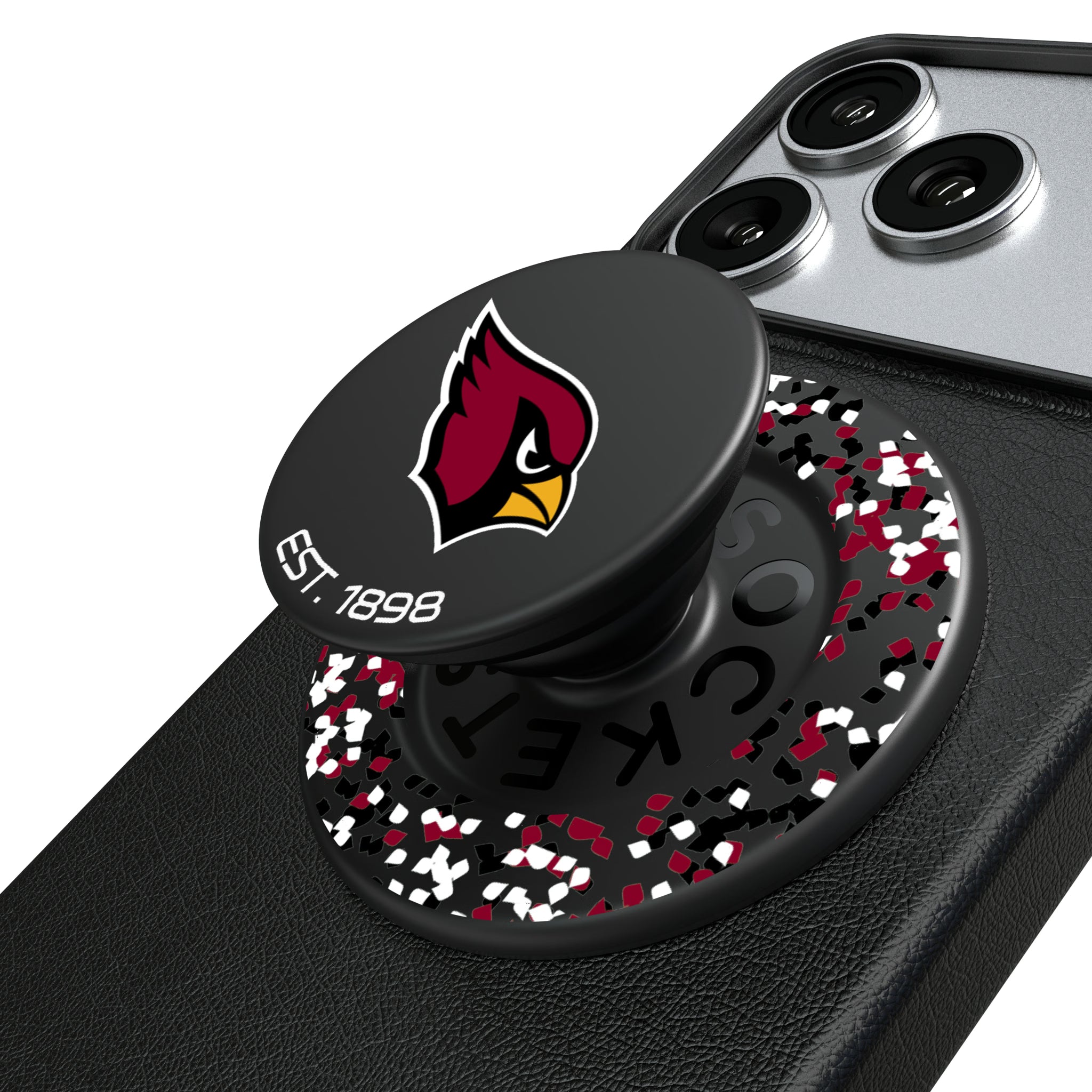 Arizona Cardinals Confetti Popsockets Round Magnetic