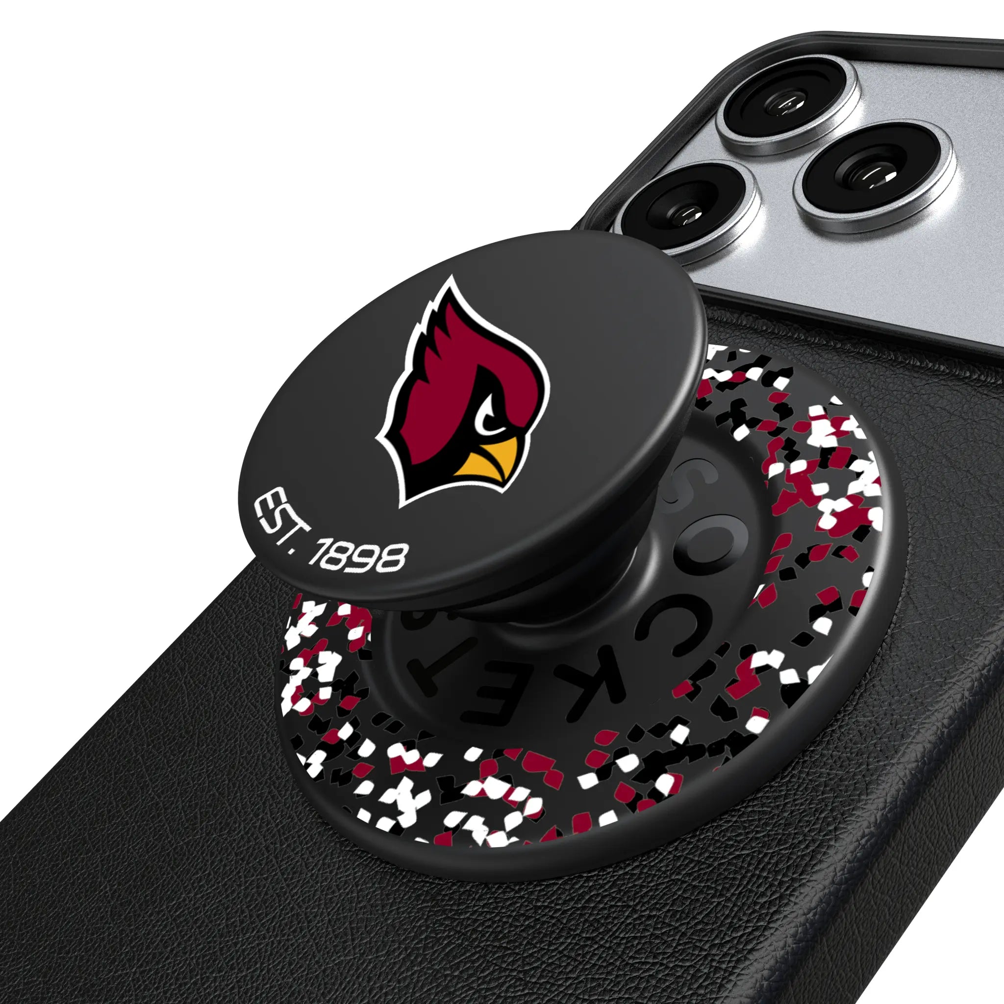 Arizona Cardinals Confetti Popsockets Round Magnetic