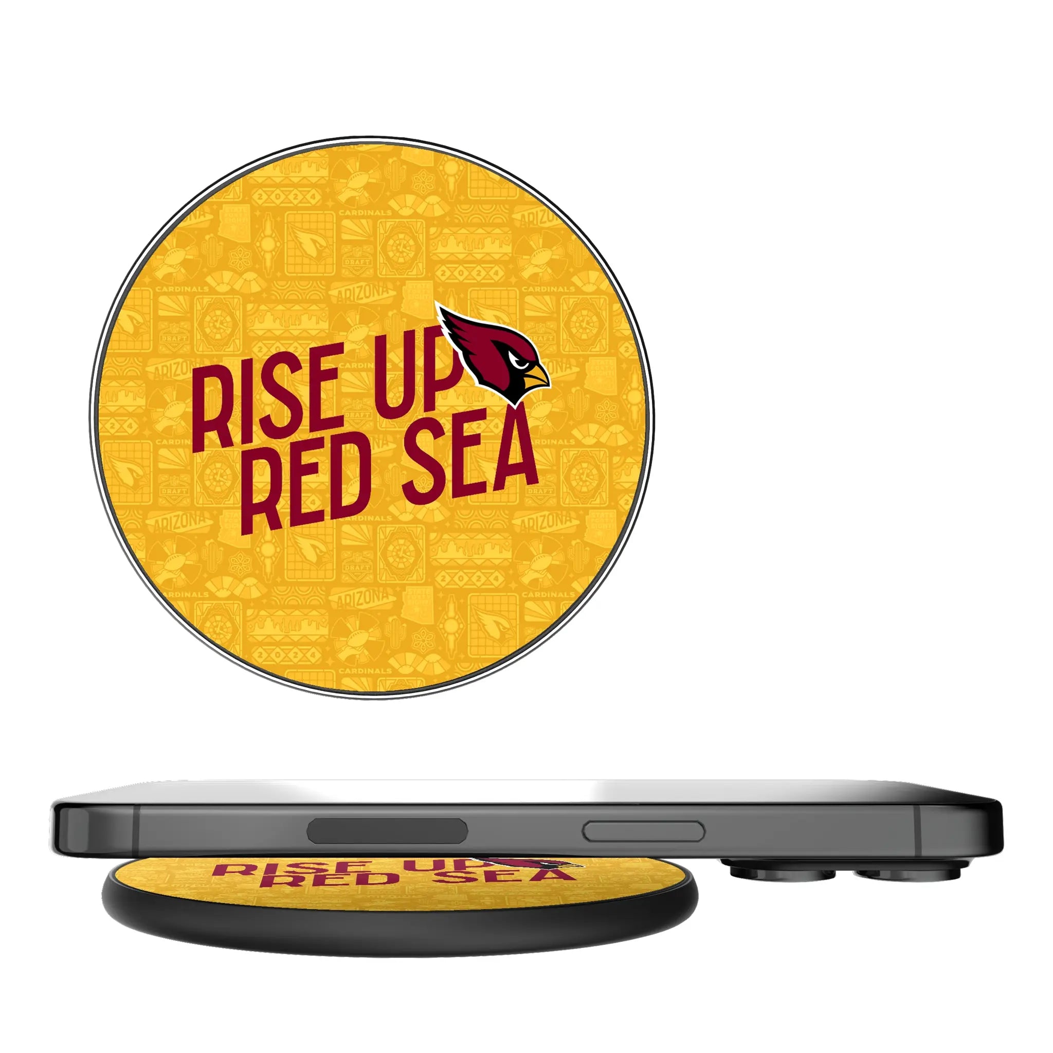 Arizona Cardinals Deco 15-Watt Wireless Charger