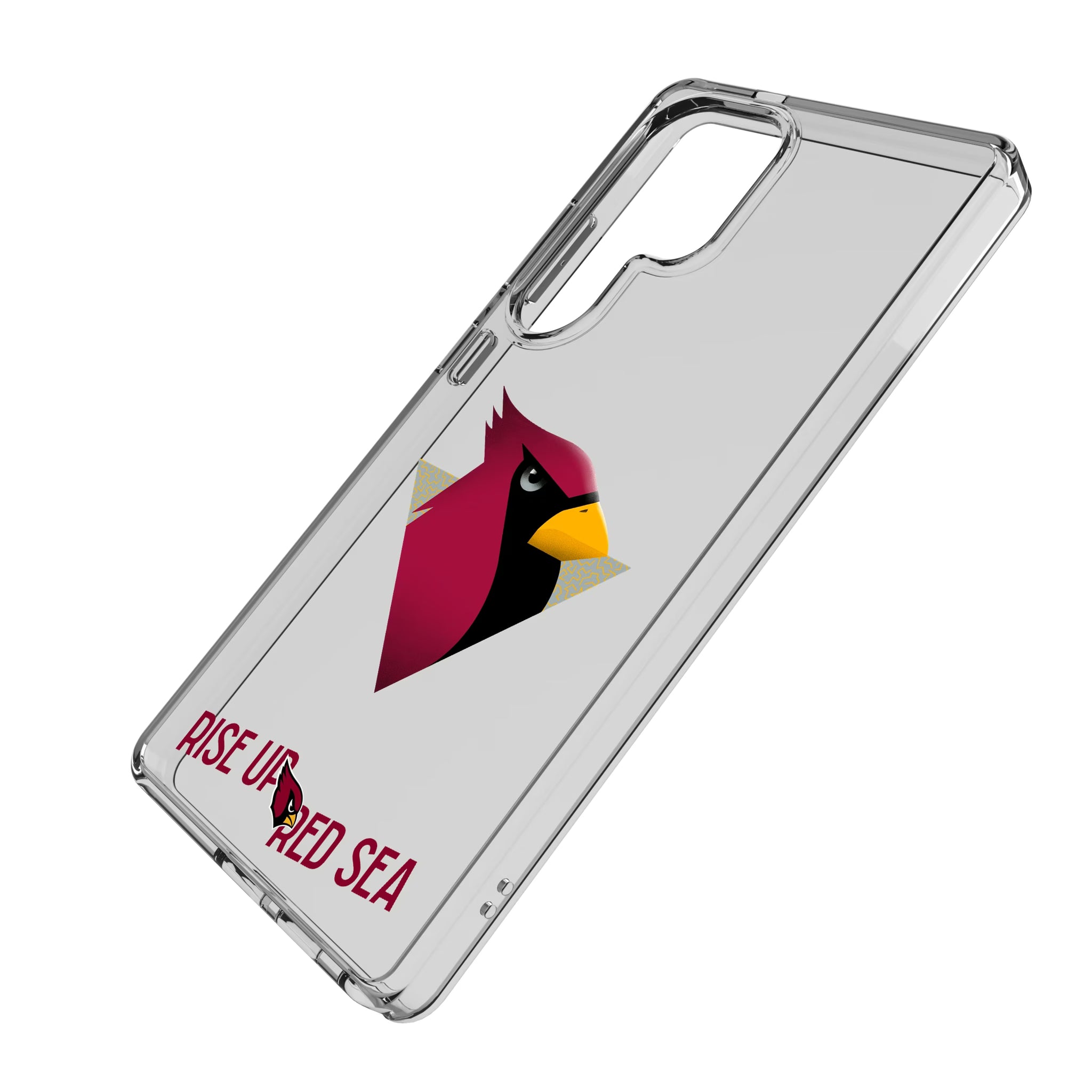 Arizona Cardinals Deco Galaxy Clear Phone Case for Samsung Galaxy - Isometric View