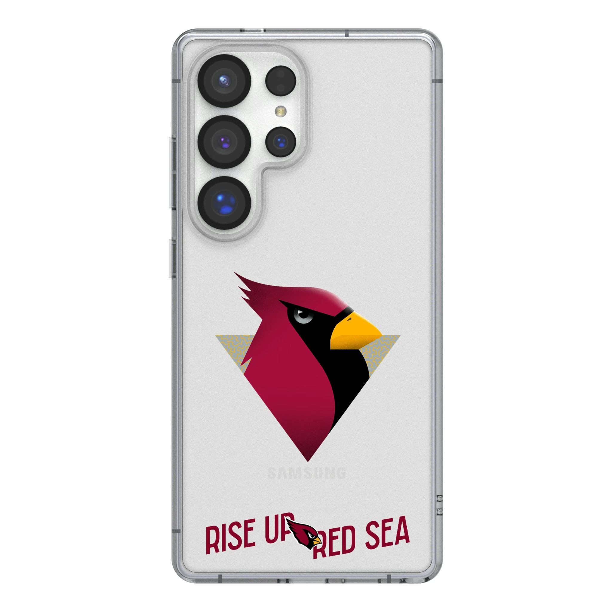 Arizona Cardinals Deco Galaxy Clear Phone Case for Samsung Galaxy