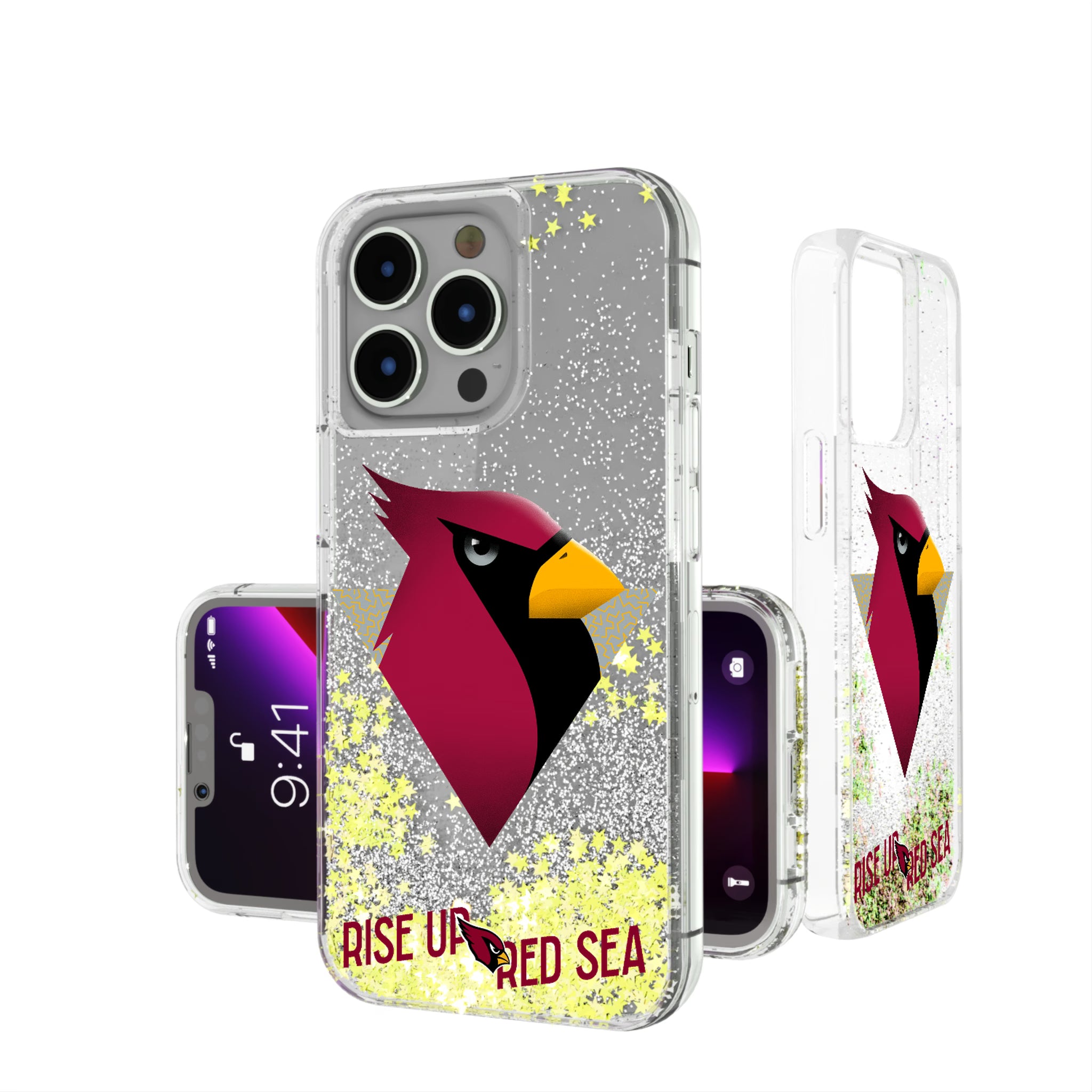 Arizona Cardinals Deco iPhone Glitter Phone Case for Apple iPhone