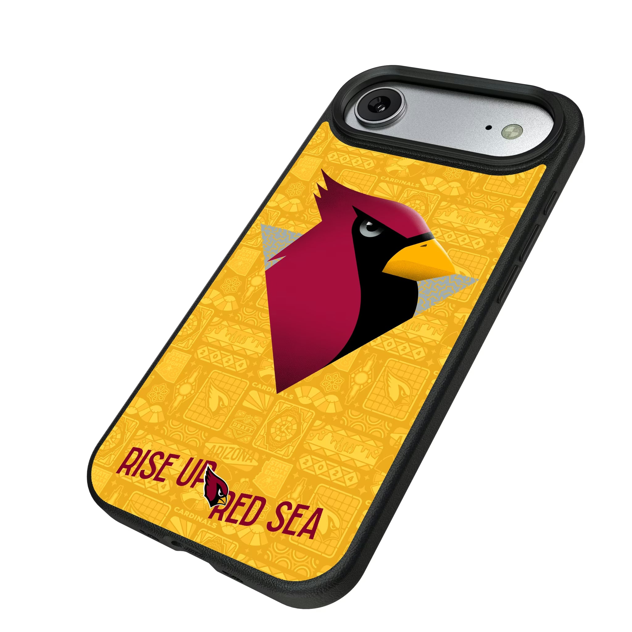 Arizona Cardinals Deco iPhone MagSafe Compatible Phone Case for Apple iPhone - Isometric View#Device_iPhone Air