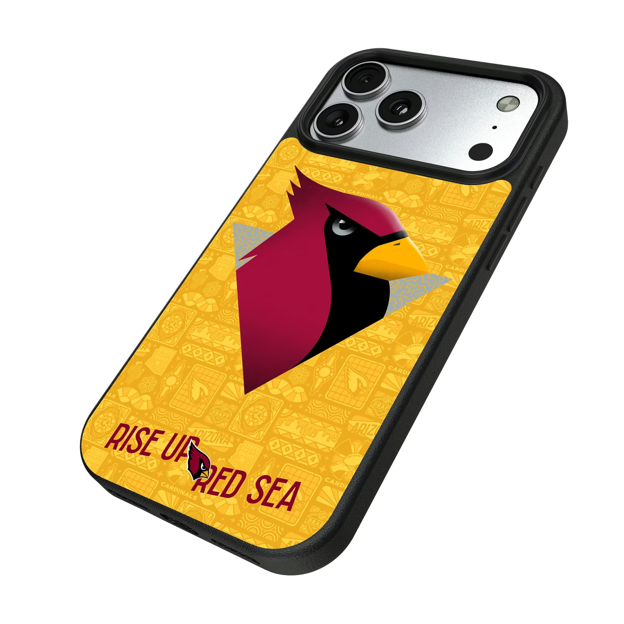 Arizona Cardinals Deco iPhone MagSafe Compatible Phone Case for Apple iPhone - Isometric View#Device_iPhone 17 Pro Max