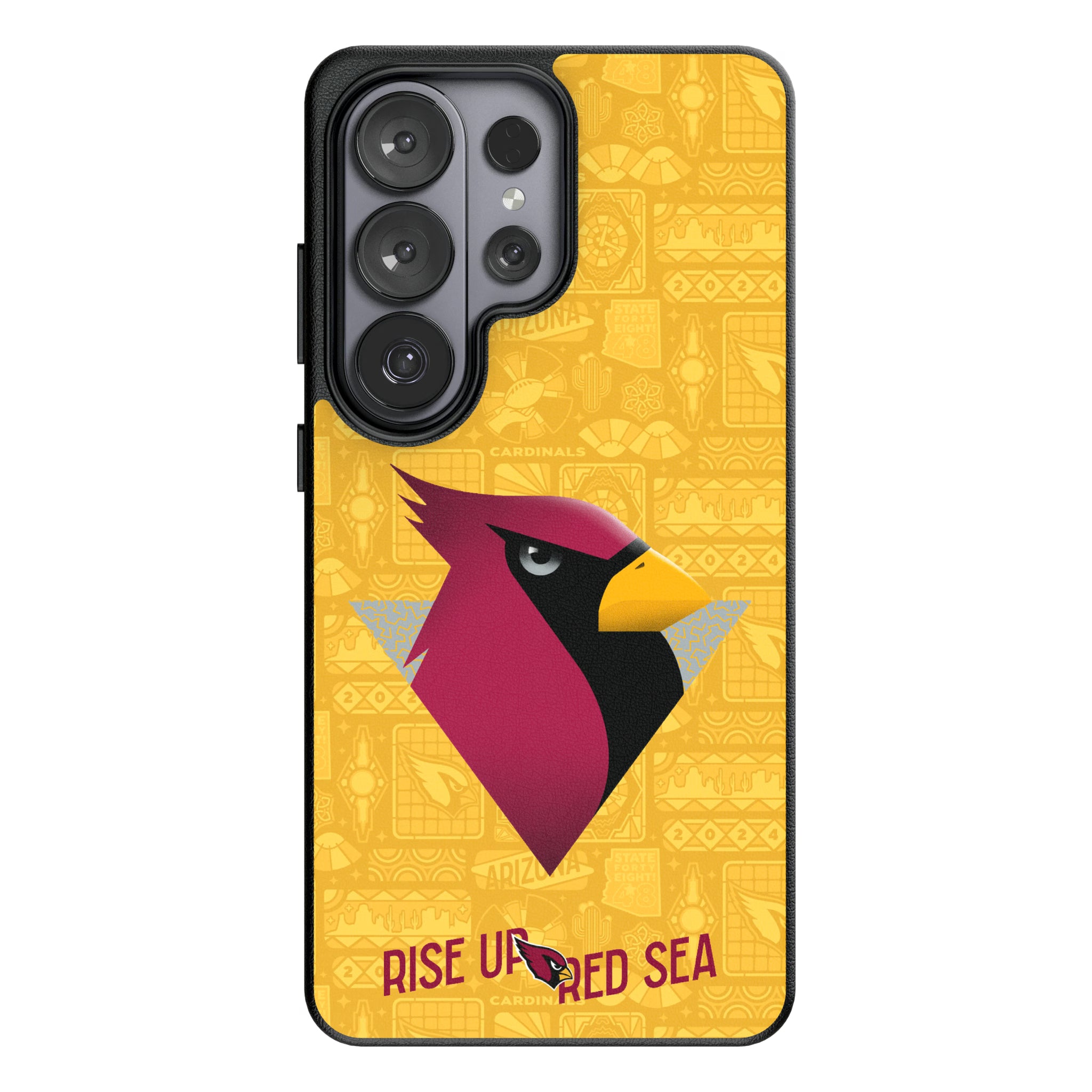 Arizona Cardinals Deco Galaxy MagSafe Compatible Phone Case for Samsung Galaxy