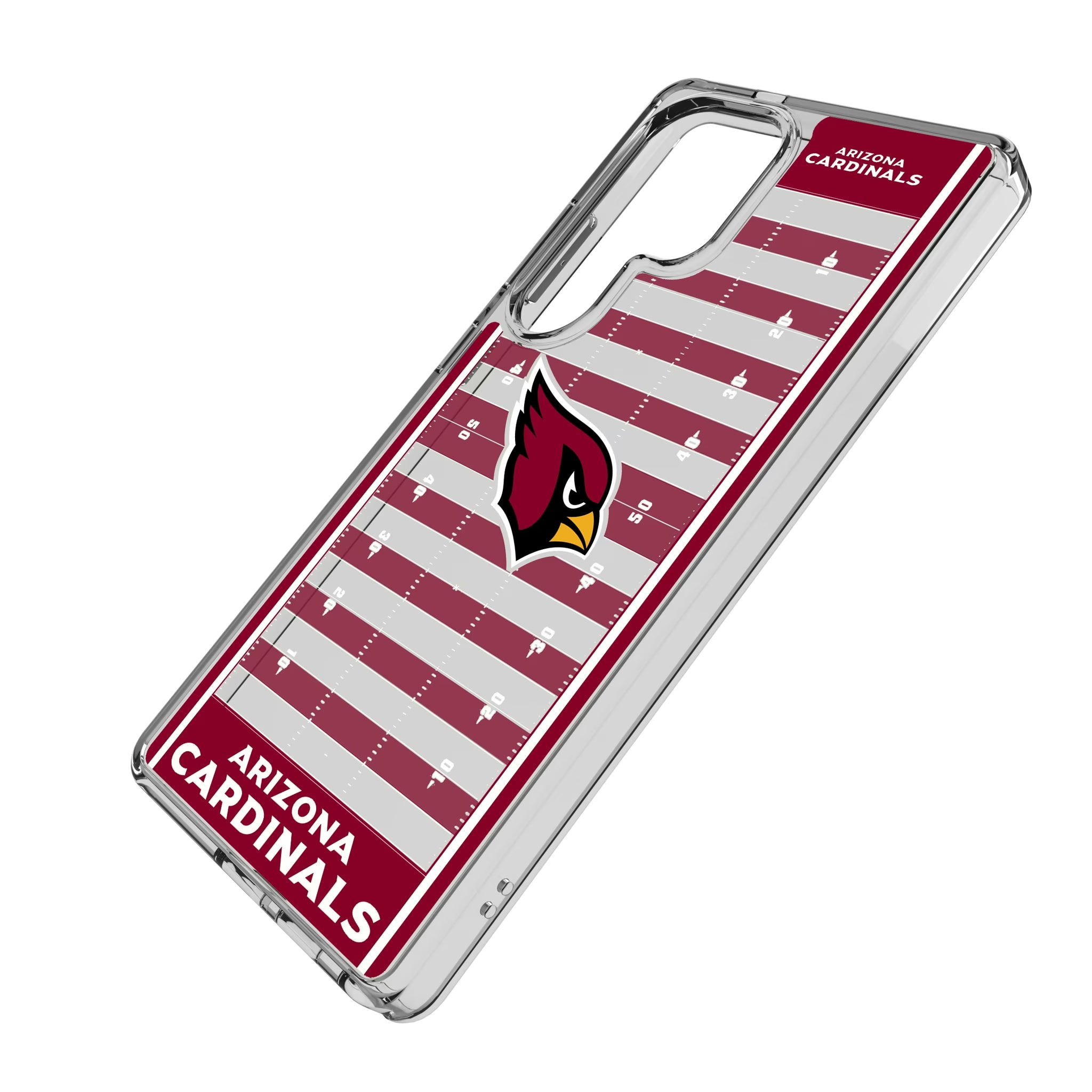 Arizona Cardinals Field Galaxy Clear Phone Case for Samsung Galaxy - Isometric View