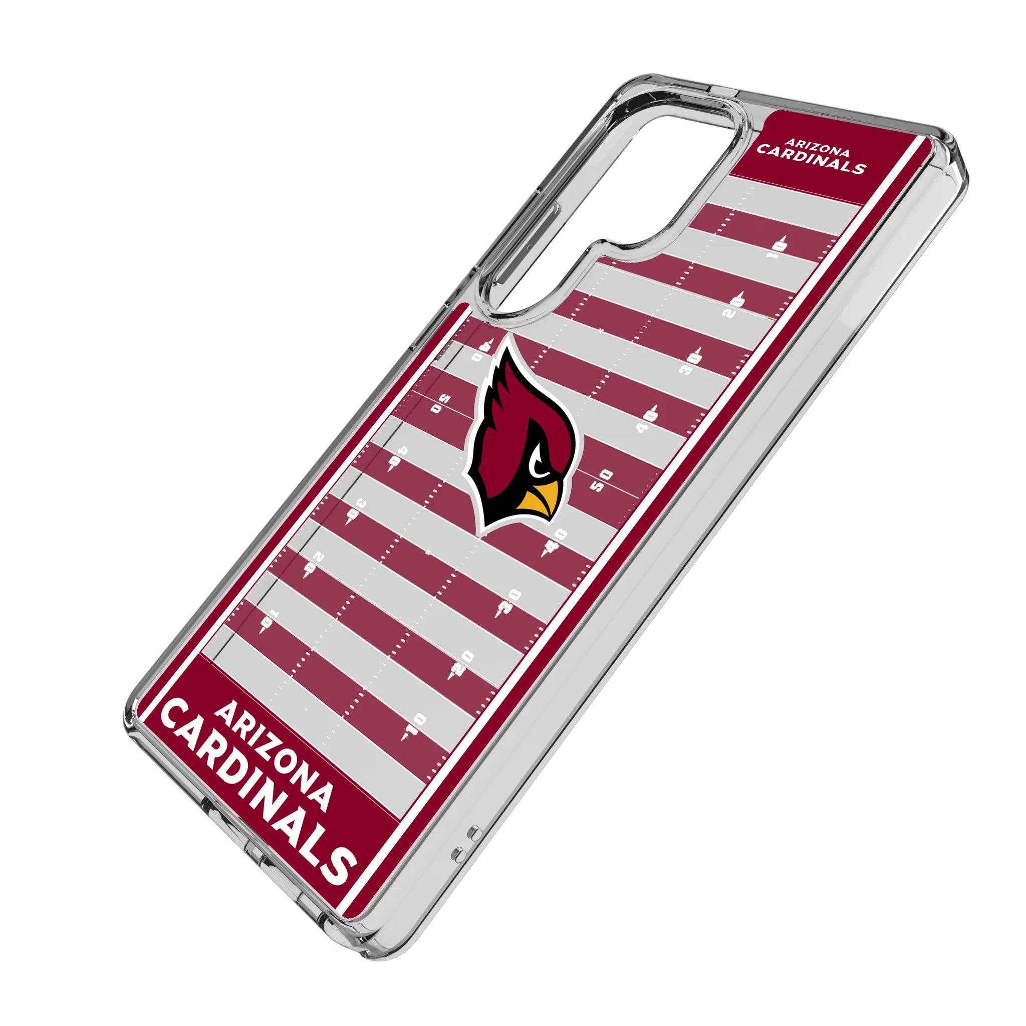 Arizona Cardinals Field Galaxy Clear Phone Case for Samsung Galaxy - Isometric View#Device_Galaxy S25 Ultra