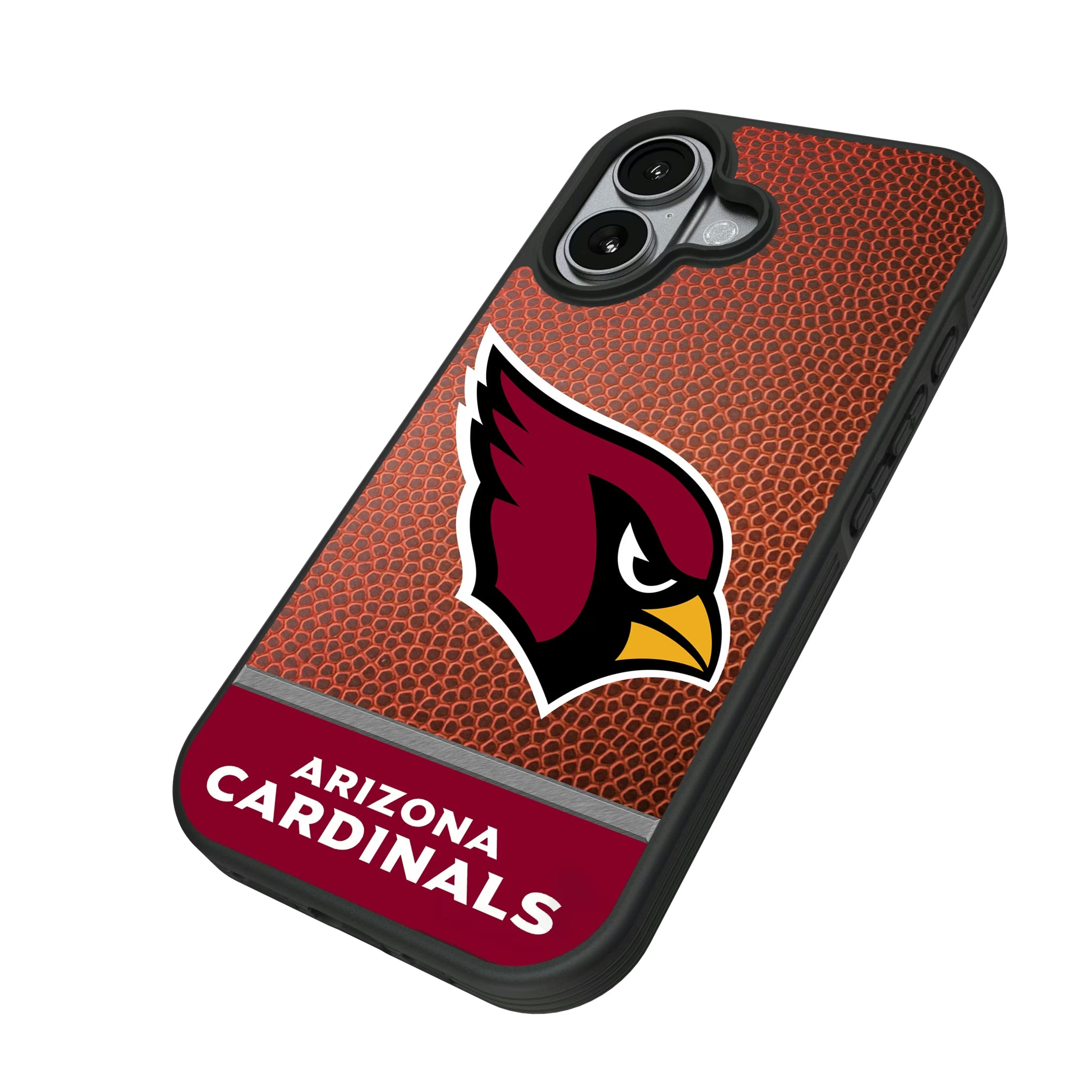 Arizona Cardinals Football Wordmark iPhone Bump Phone Case for Apple iPhone - Isometric View#Device_iPhone 17