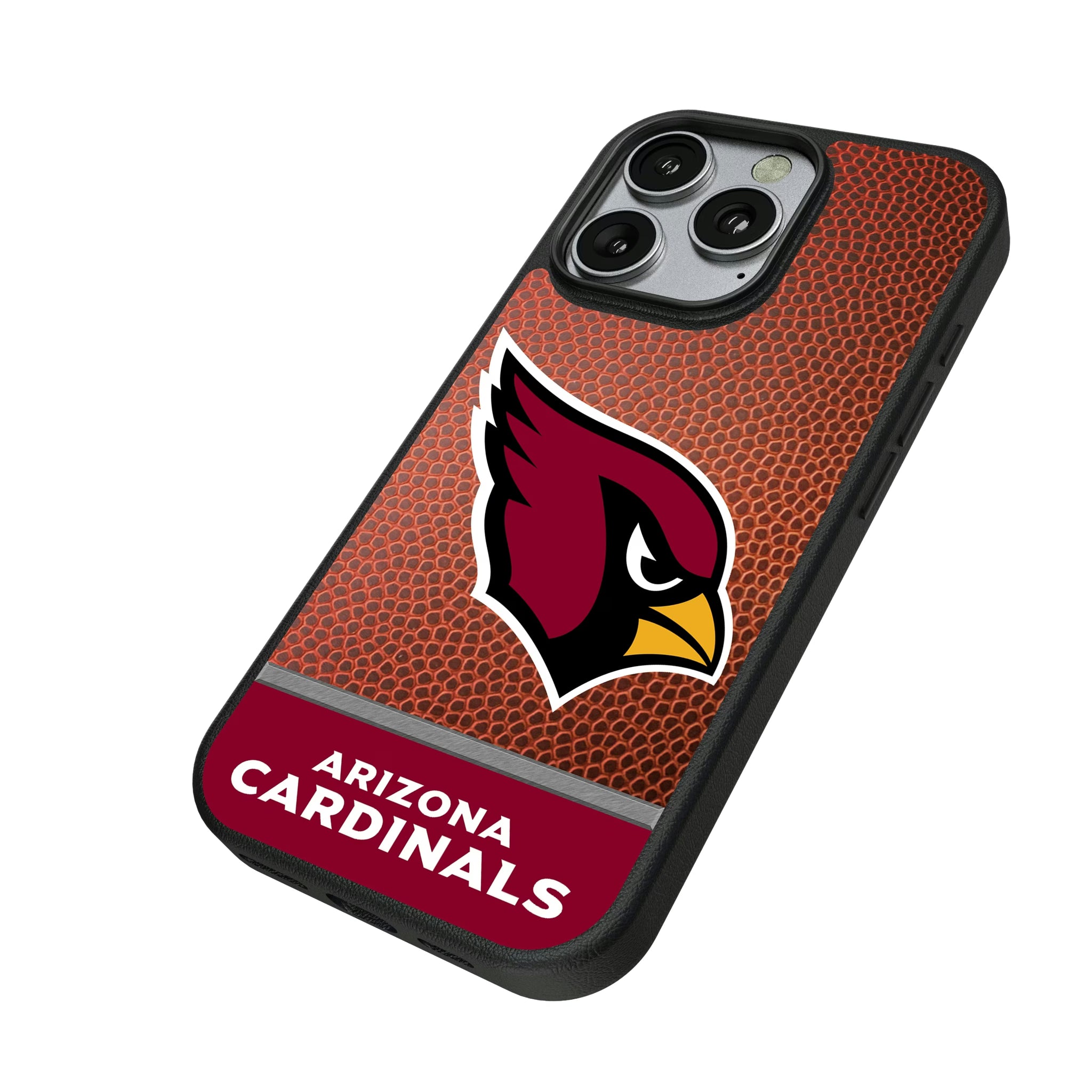 Arizona Cardinals Football Wordmark iPhone MagSafe Compatible Phone Case for Apple iPhone - Isometric View