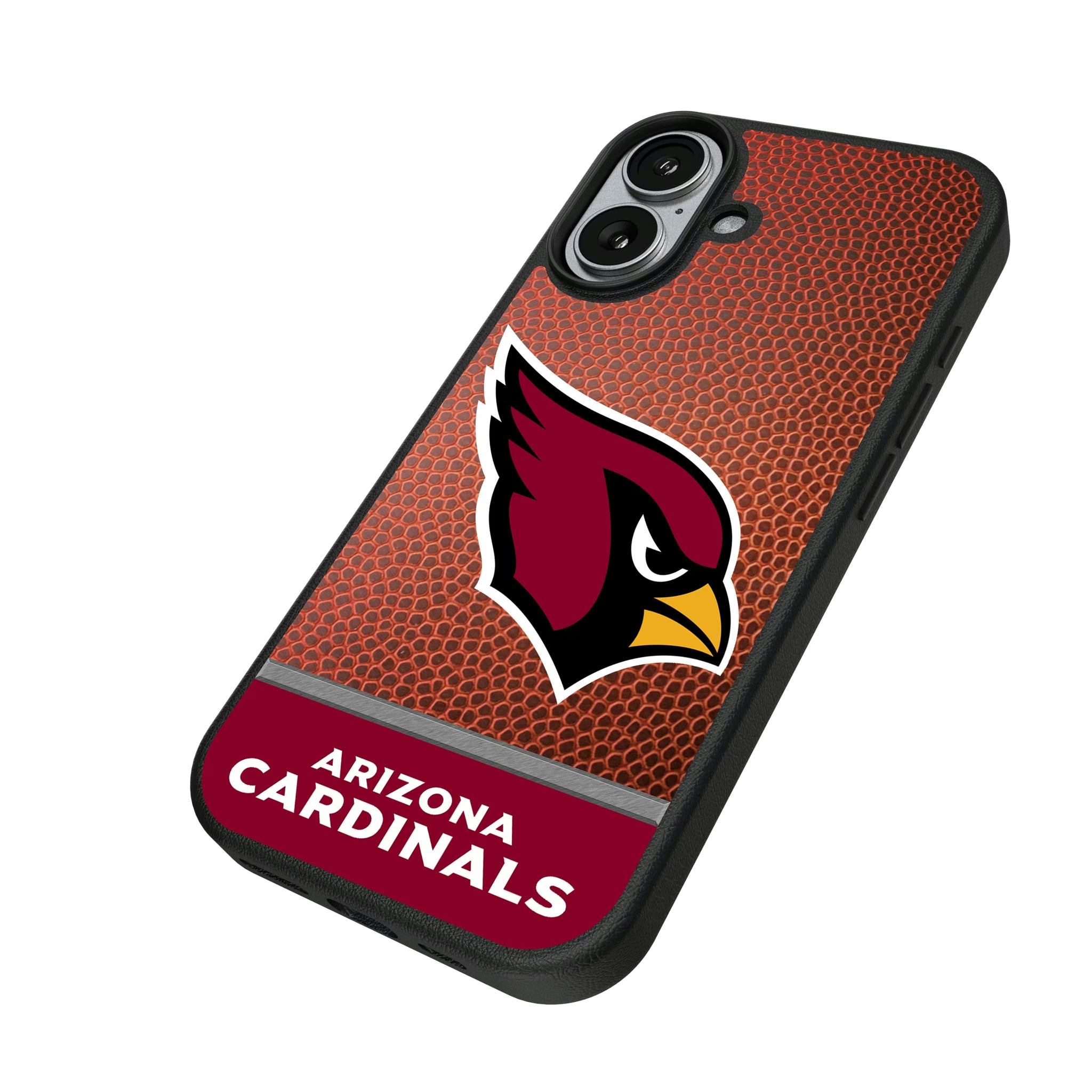 Arizona Cardinals Football Wordmark iPhone MagSafe Compatible Phone Case for Apple iPhone - Isometric View#Device_iPhone 17