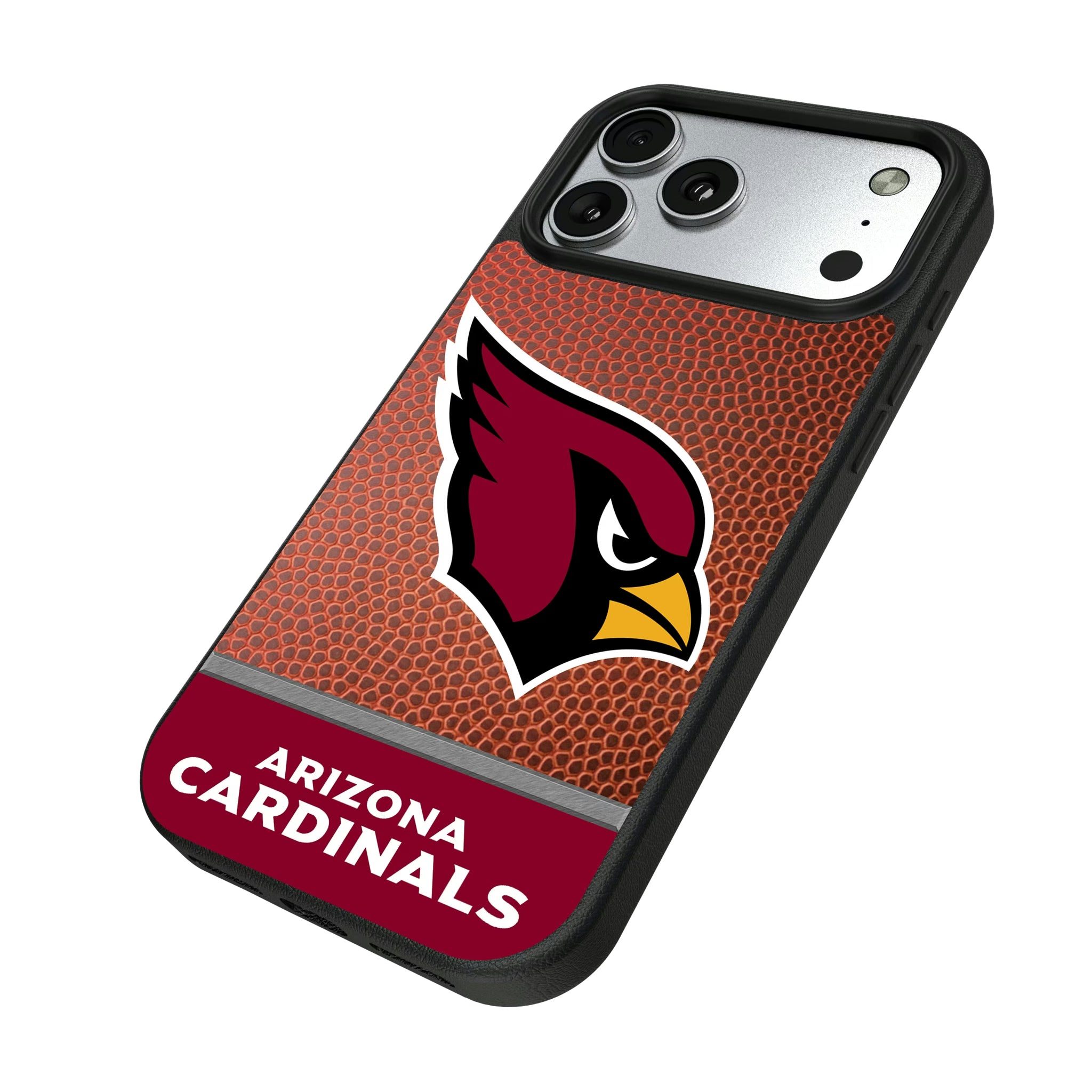 Arizona Cardinals Football Wordmark iPhone MagSafe Compatible Phone Case for Apple iPhone - Isometric View#Device_iPhone 17 Pro Max