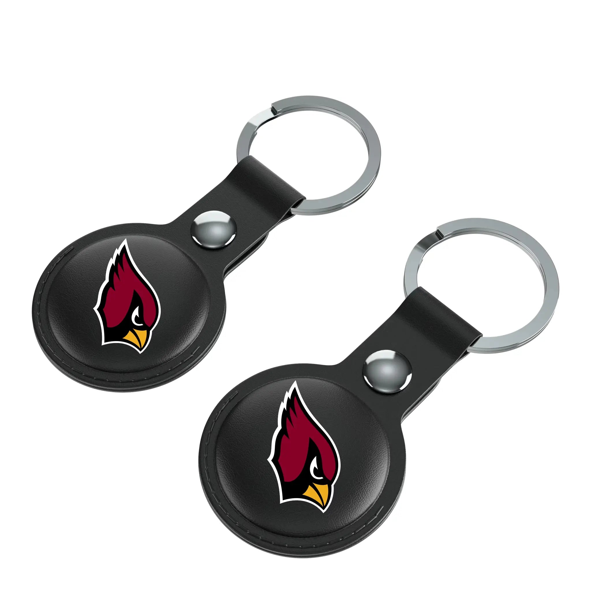 Arizona Cardinals Insignia AirTag Black Airtag Holder 2-Pack - Isometric View