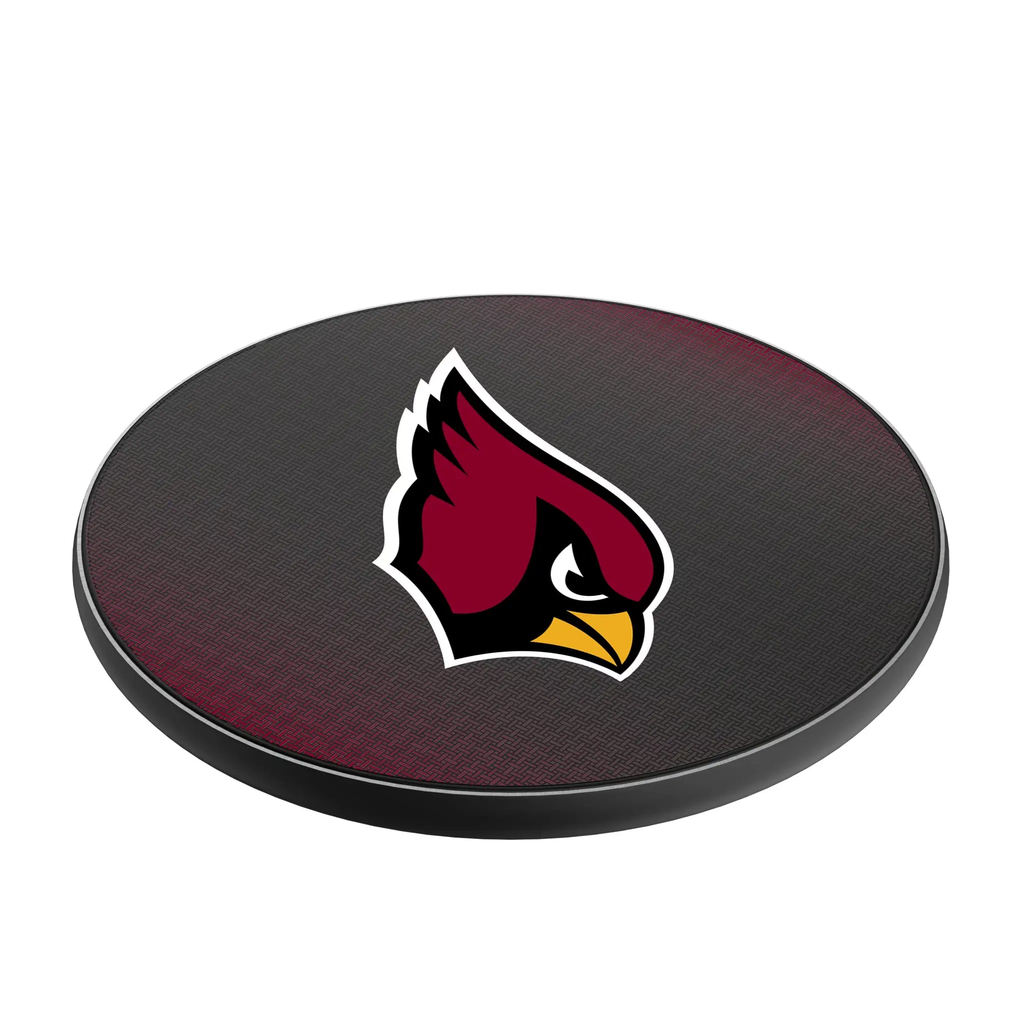 Arizona Cardinals Linen 15-Watt Wireless Charger - Isometric View