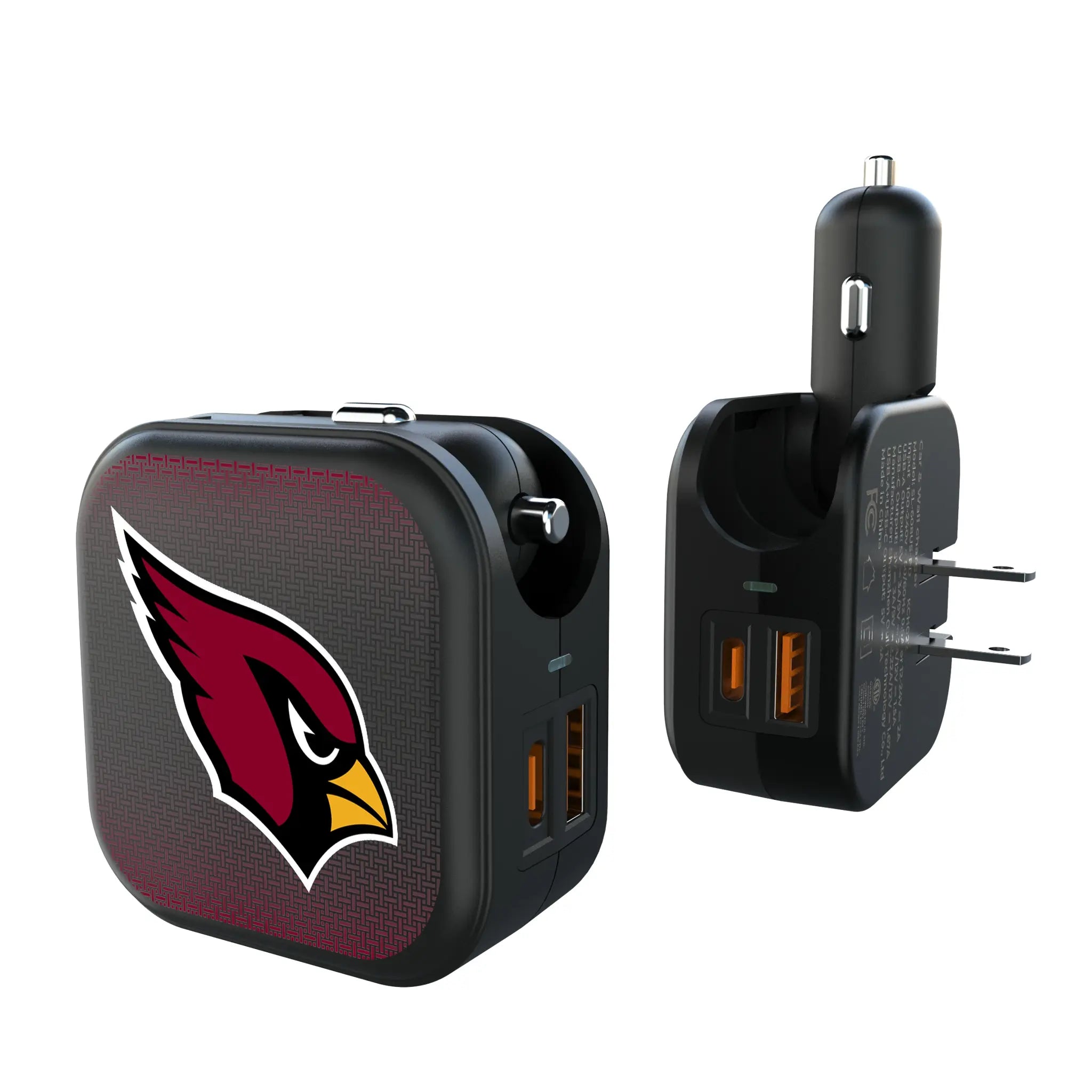 Arizona Cardinals Linen 2 in 1 USB A/C Charger