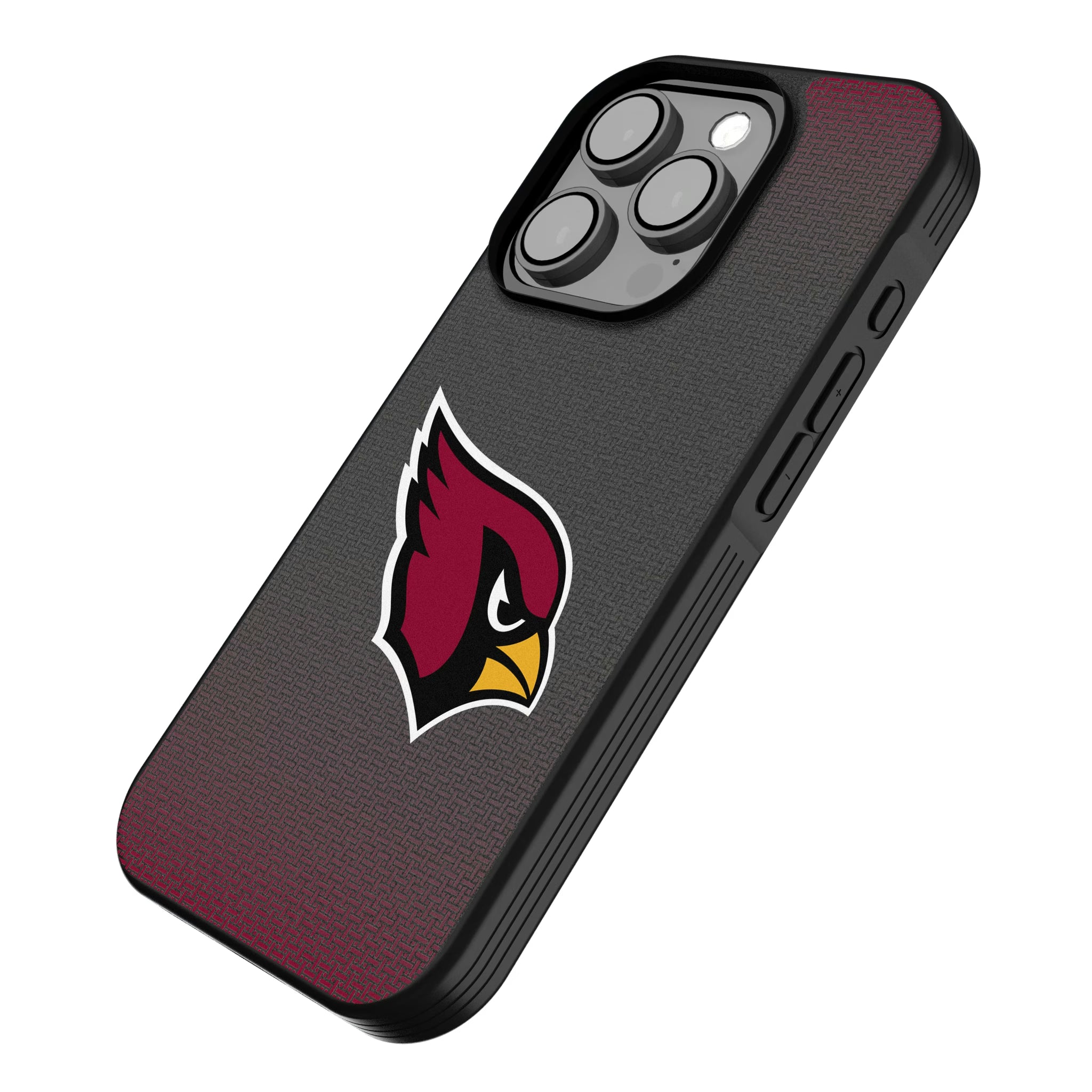 Arizona Cardinals Linen iPhone Bump Phone Case for Apple iPhone - Isometric View
