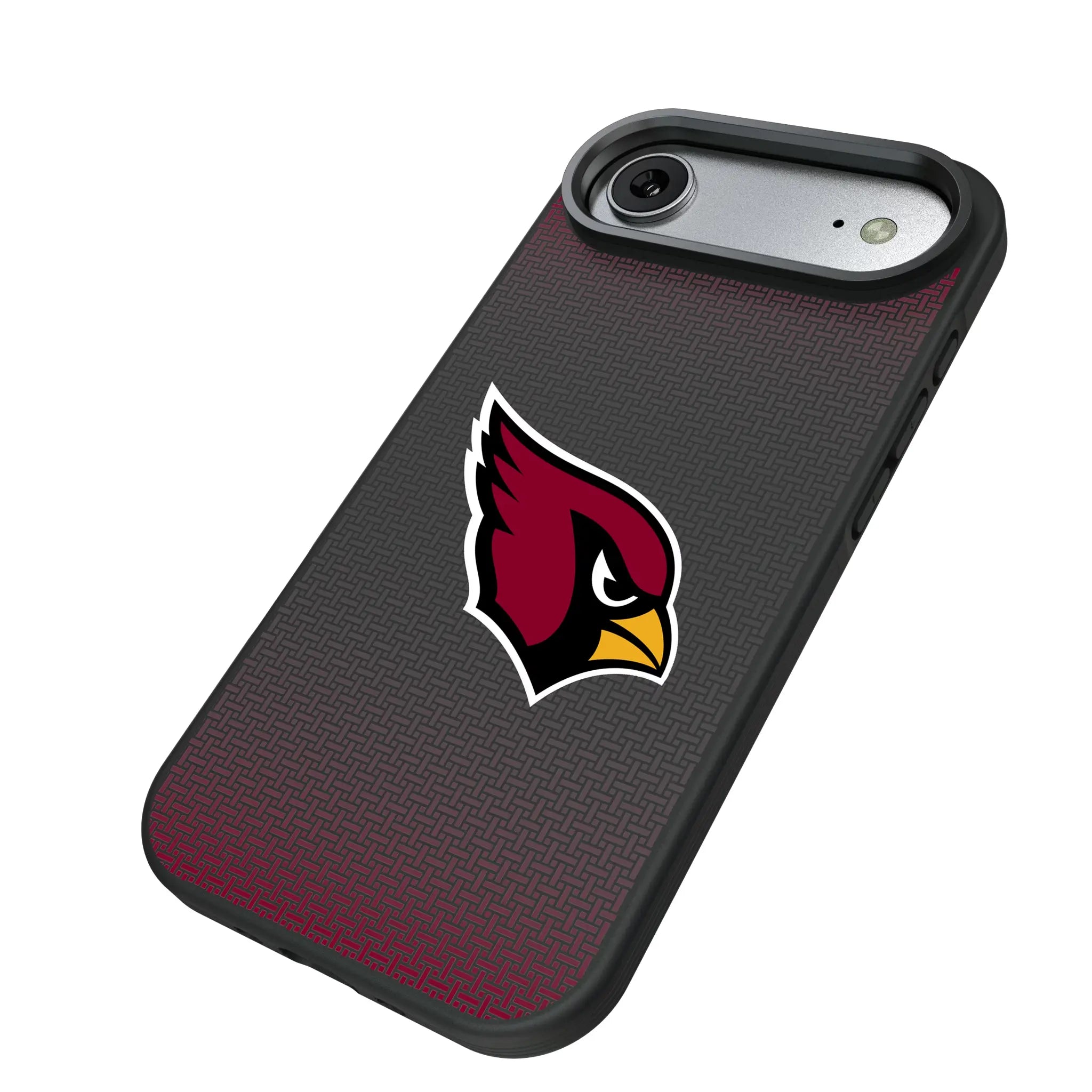Arizona Cardinals Linen iPhone Bump Phone Case for Apple iPhone - Isometric View#Device_iPhone Air