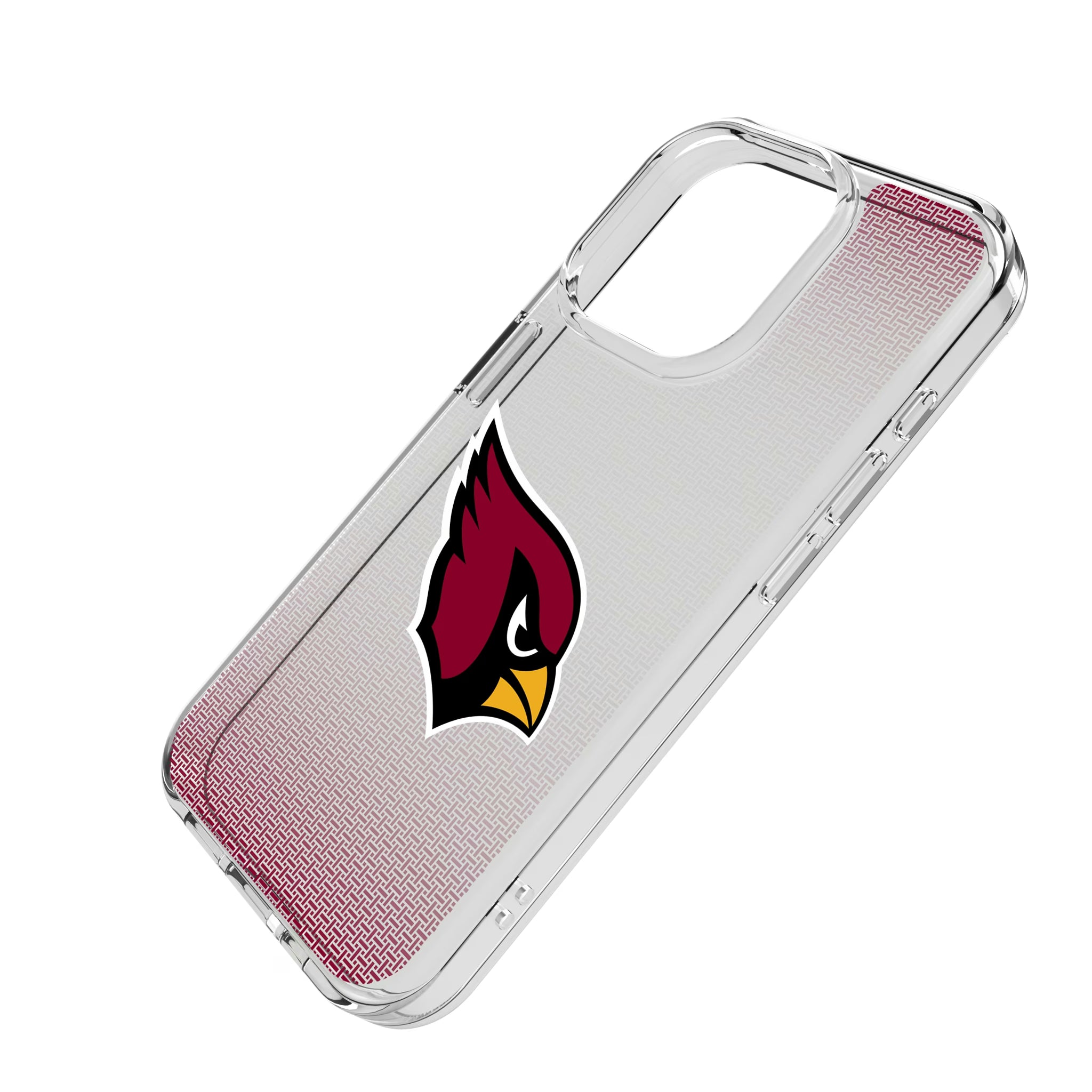Arizona Cardinals Linen iPhone Clear Phone Case for Apple iPhone - Isometric View