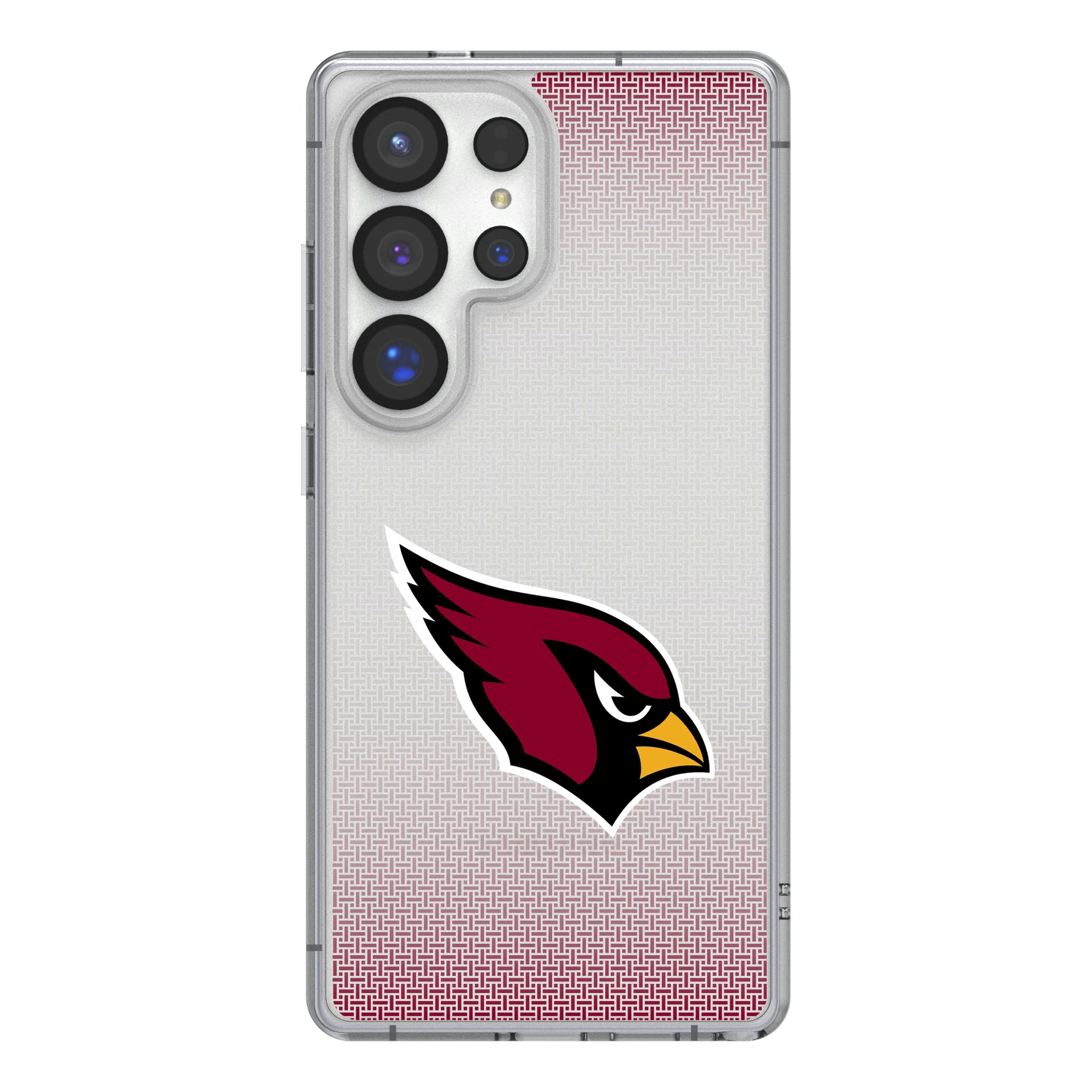 Arizona Cardinals Linen Galaxy Clear Phone Case for Samsung Galaxy