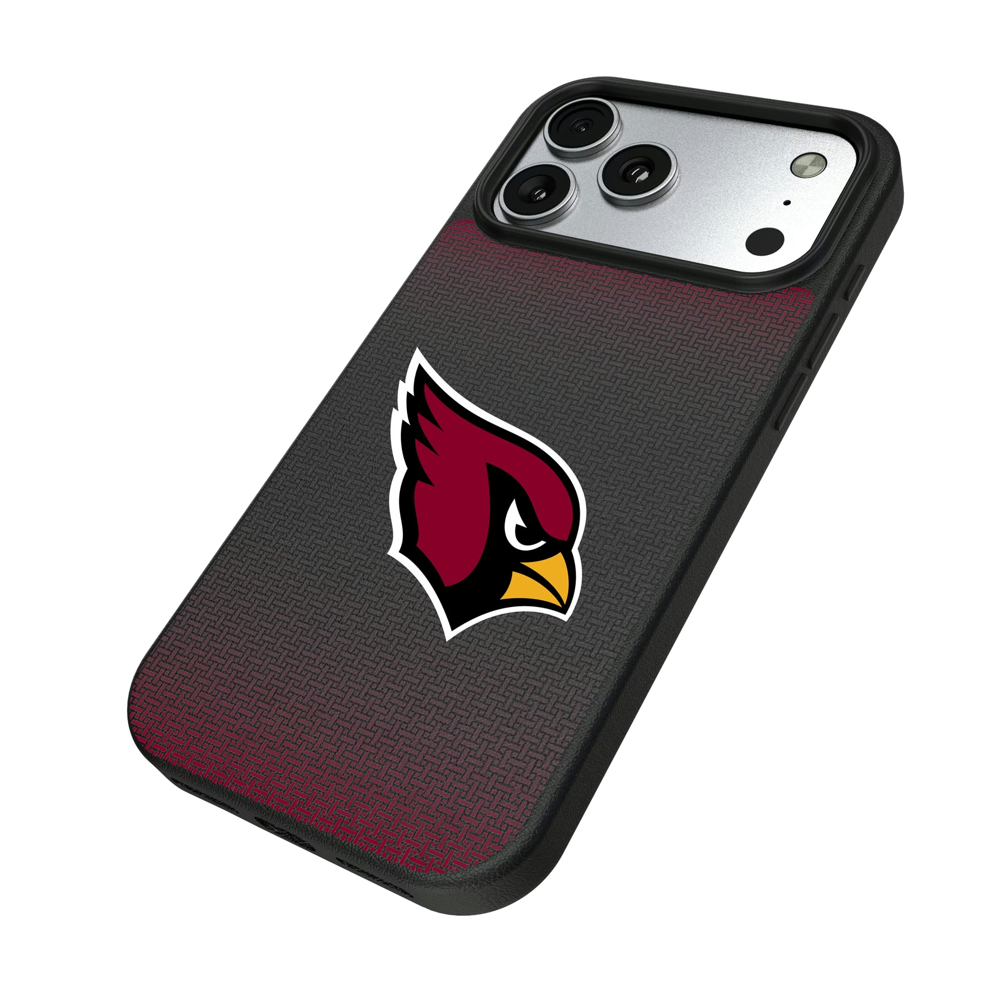 Arizona Cardinals Linen iPhone MagSafe Compatible Phone Case for Apple iPhone - Isometric View#Device_iPhone 17 Pro Max