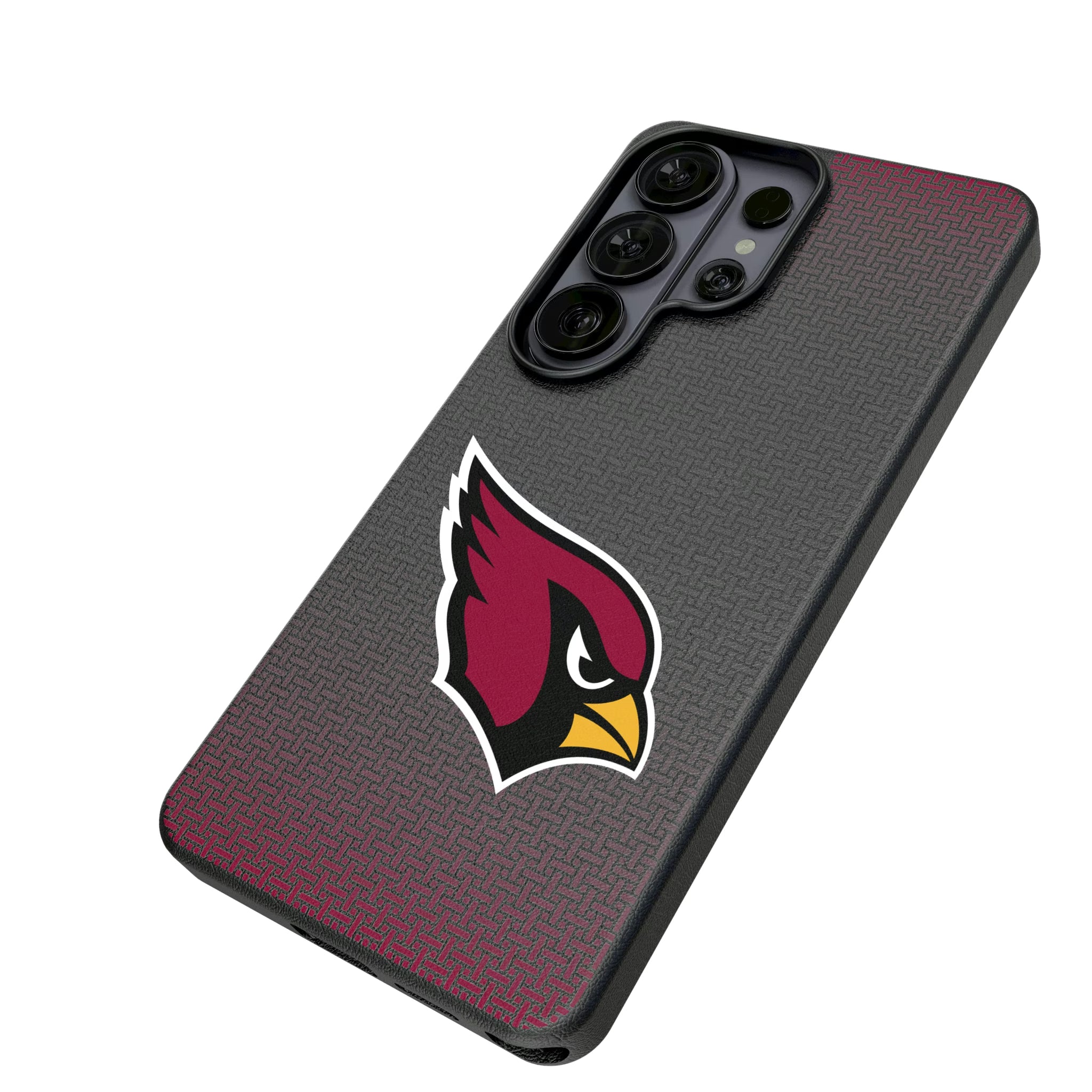 Arizona Cardinals Linen Galaxy MagSafe Compatible Phone Case for Samsung Galaxy - Isometric View