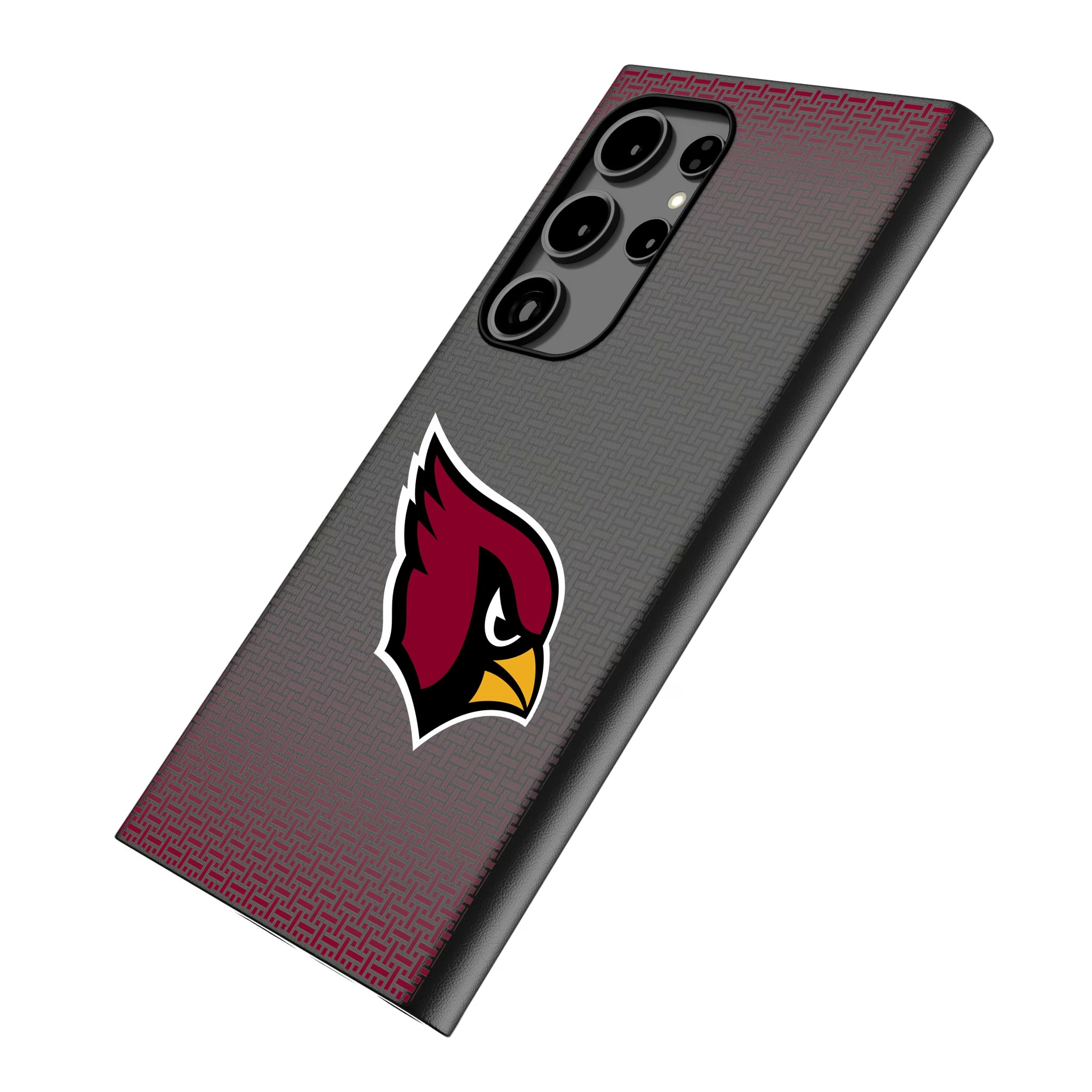 Arizona Cardinals Linen Galaxy MagSafe Compatible Phone Case for Samsung Galaxy - Isometric View
