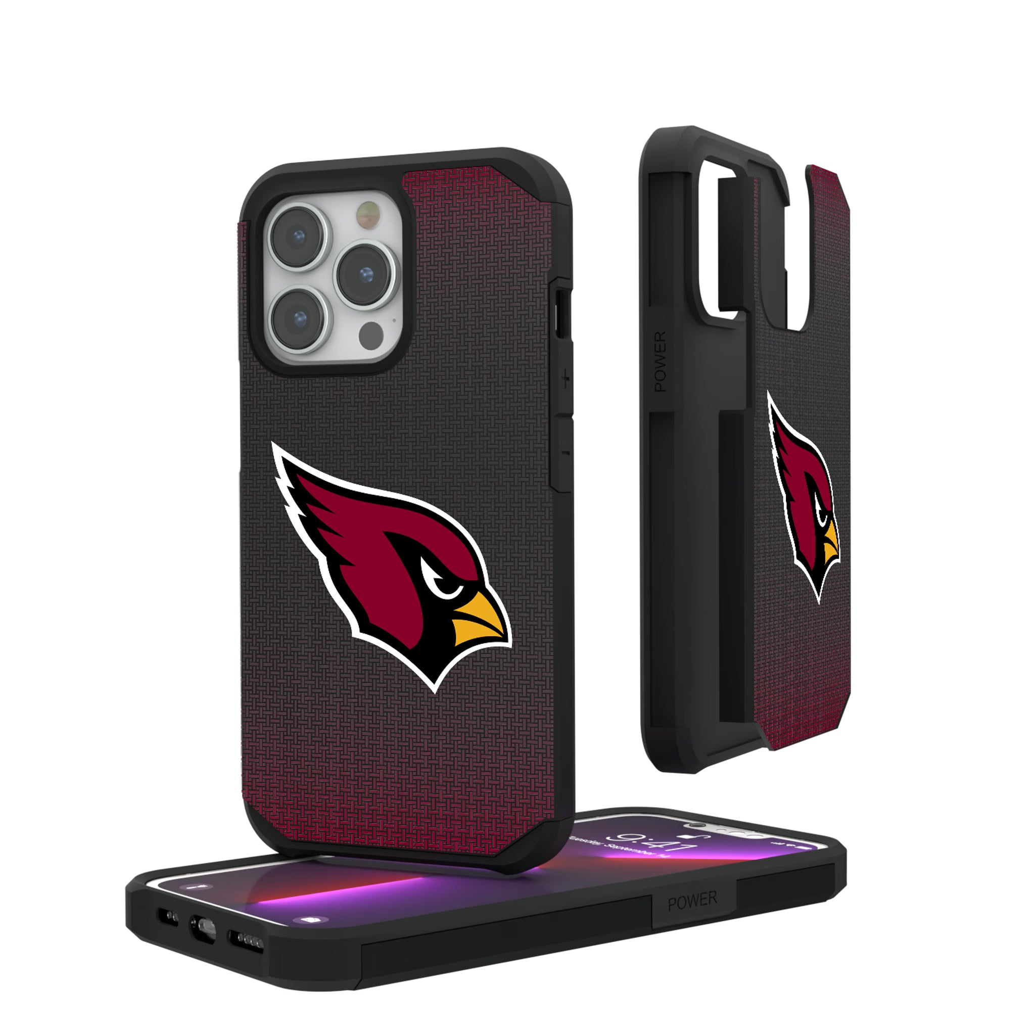 Arizona Cardinals Linen iPhone Rugged Phone Case for Apple iPhone#Device_iPhone 13 Pro