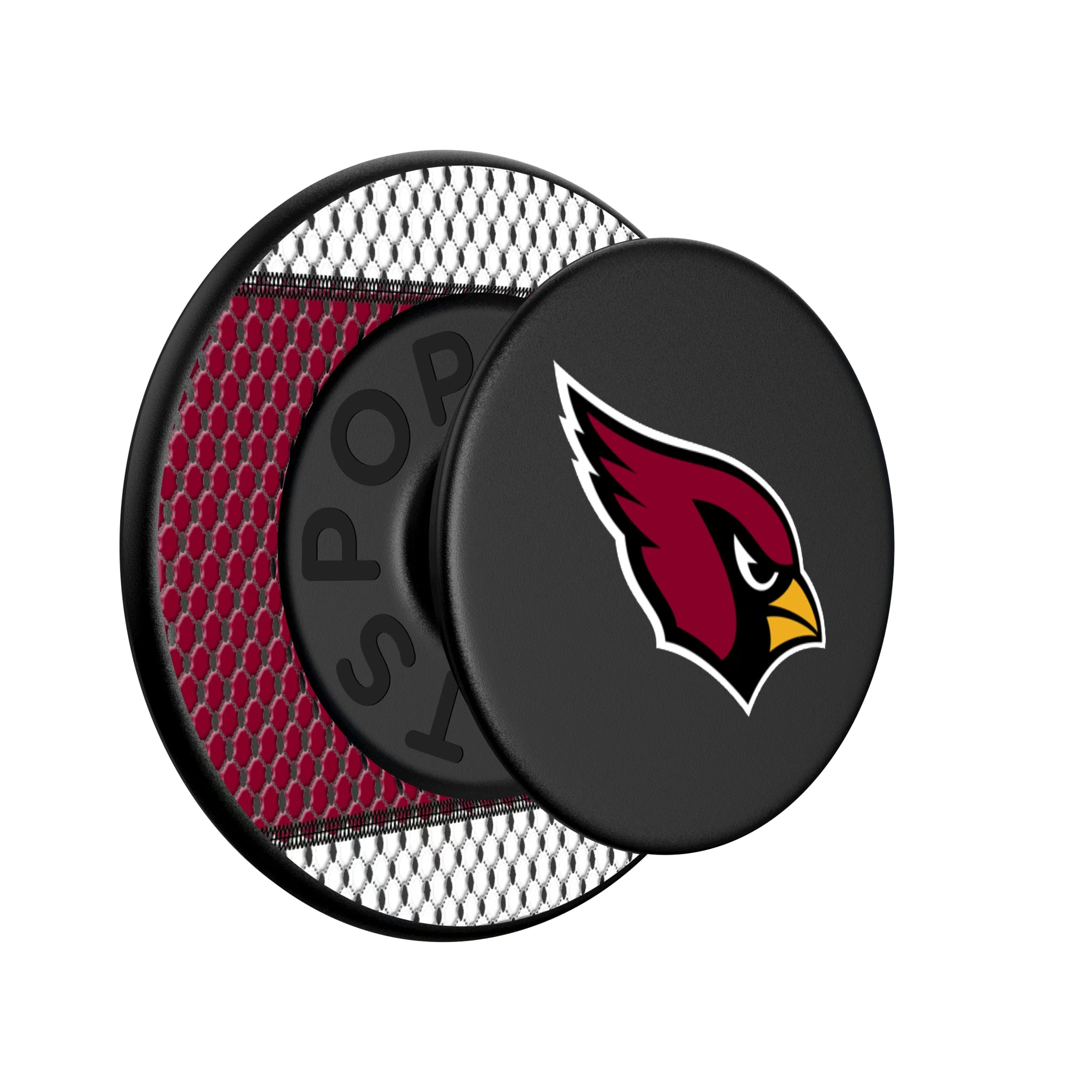 Arizona Cardinals Mesh Popsockets Round Magnetic - Isometric View