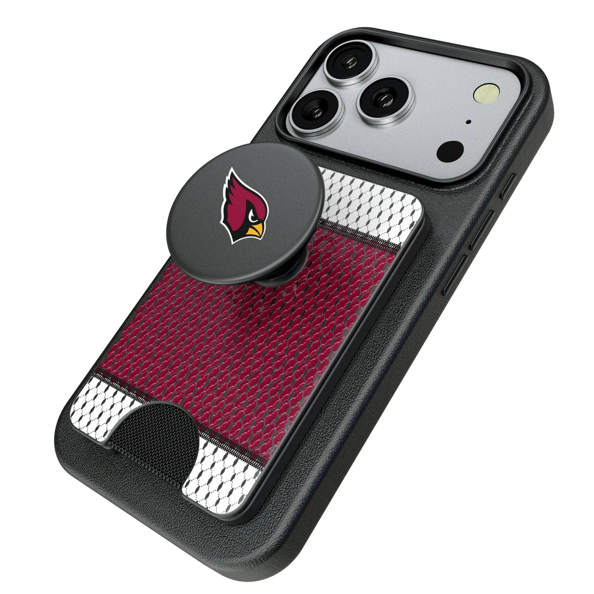 Arizona Cardinals Mesh Popsockets Wallet Magnetic - Isometric View