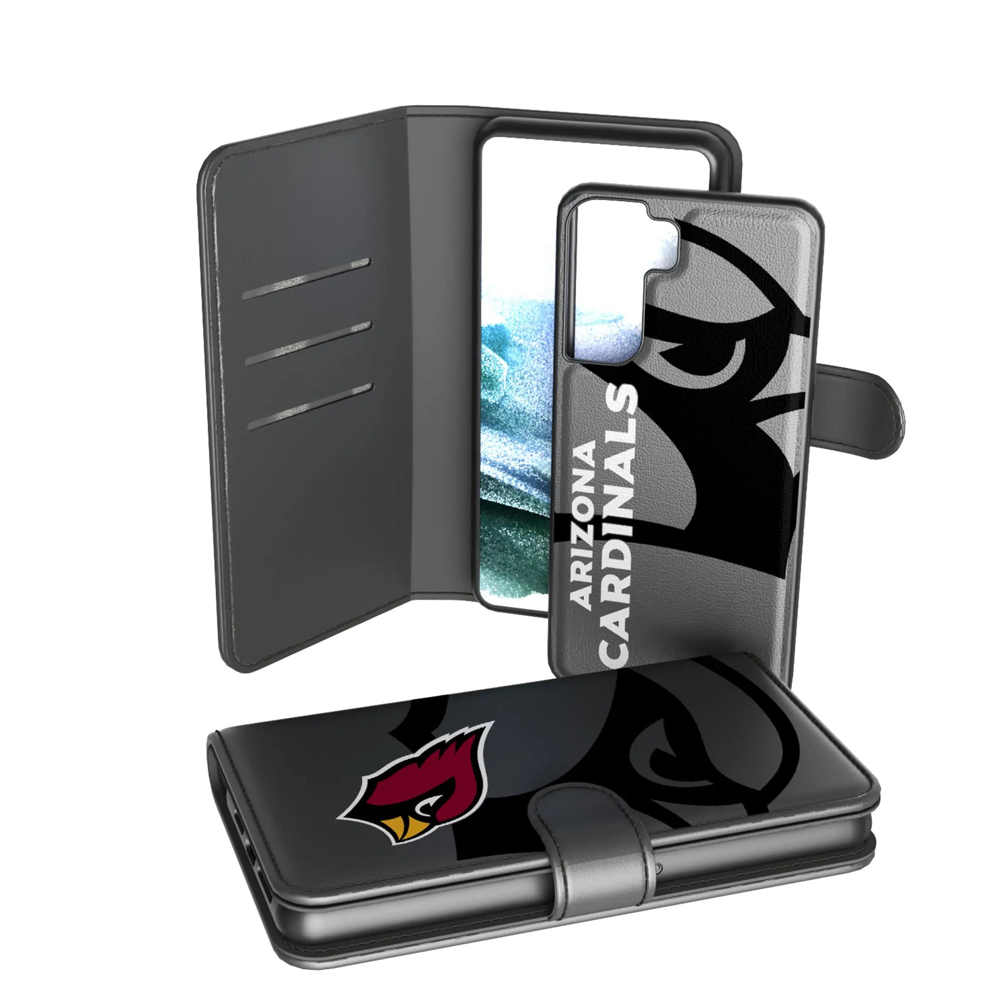 Arizona Cardinals Monocolor Tilt Galaxy Wallet Phone Case for Samsung Galaxy