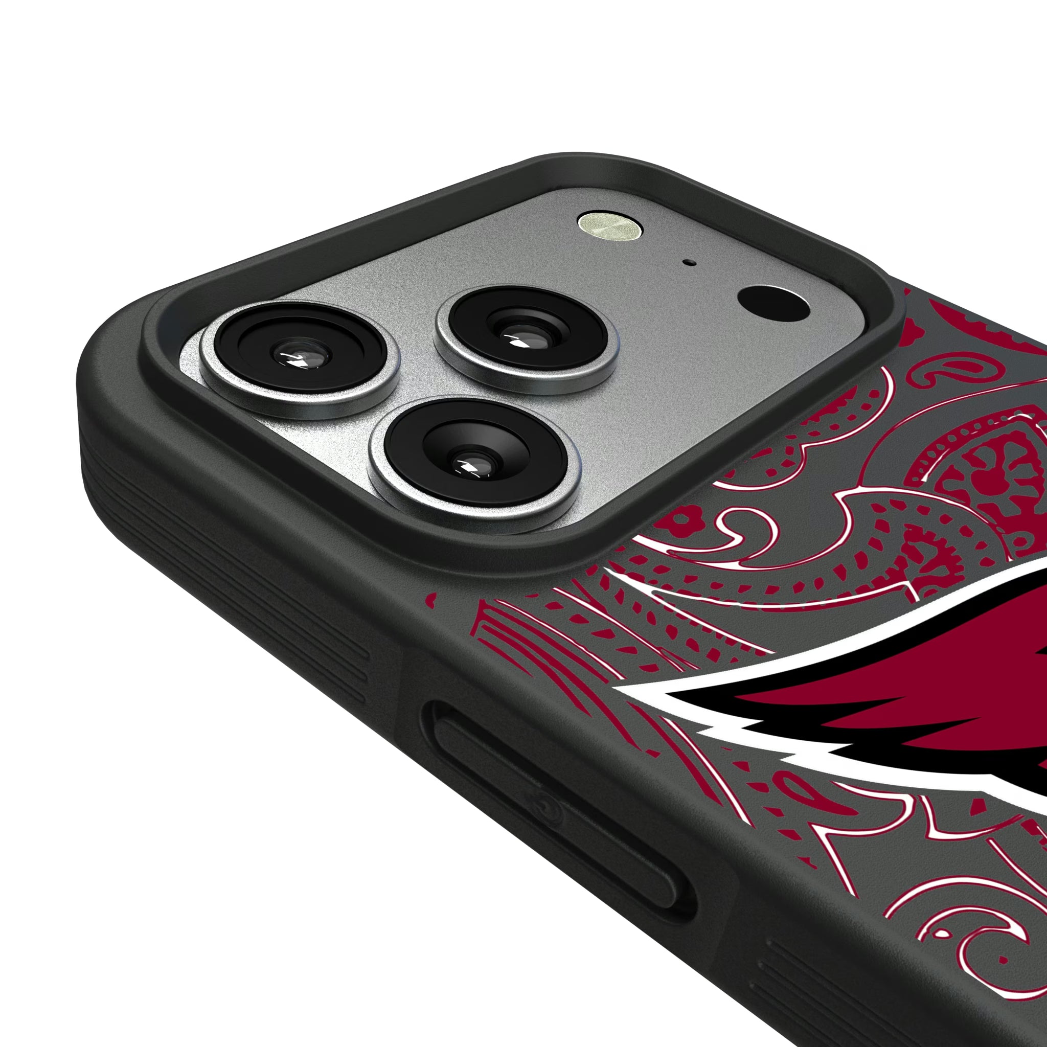 Arizona Cardinals Paisley iPhone Bump Phone Case for Apple iPhone - Detail#Device_iPhone 17 Pro