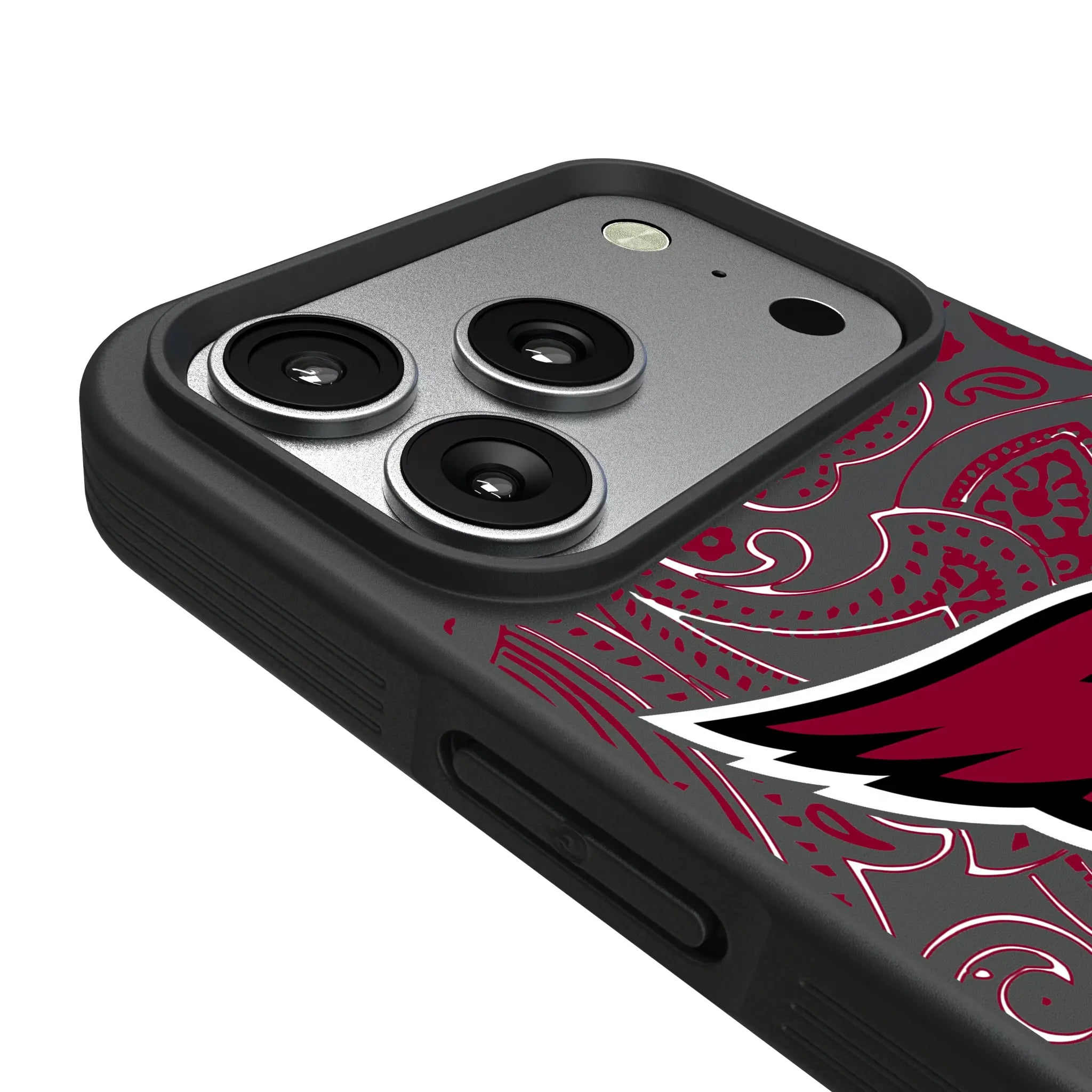 Arizona Cardinals Paisley iPhone Bump Phone Case for Apple iPhone - Detail#Device_iPhone 17 Pro