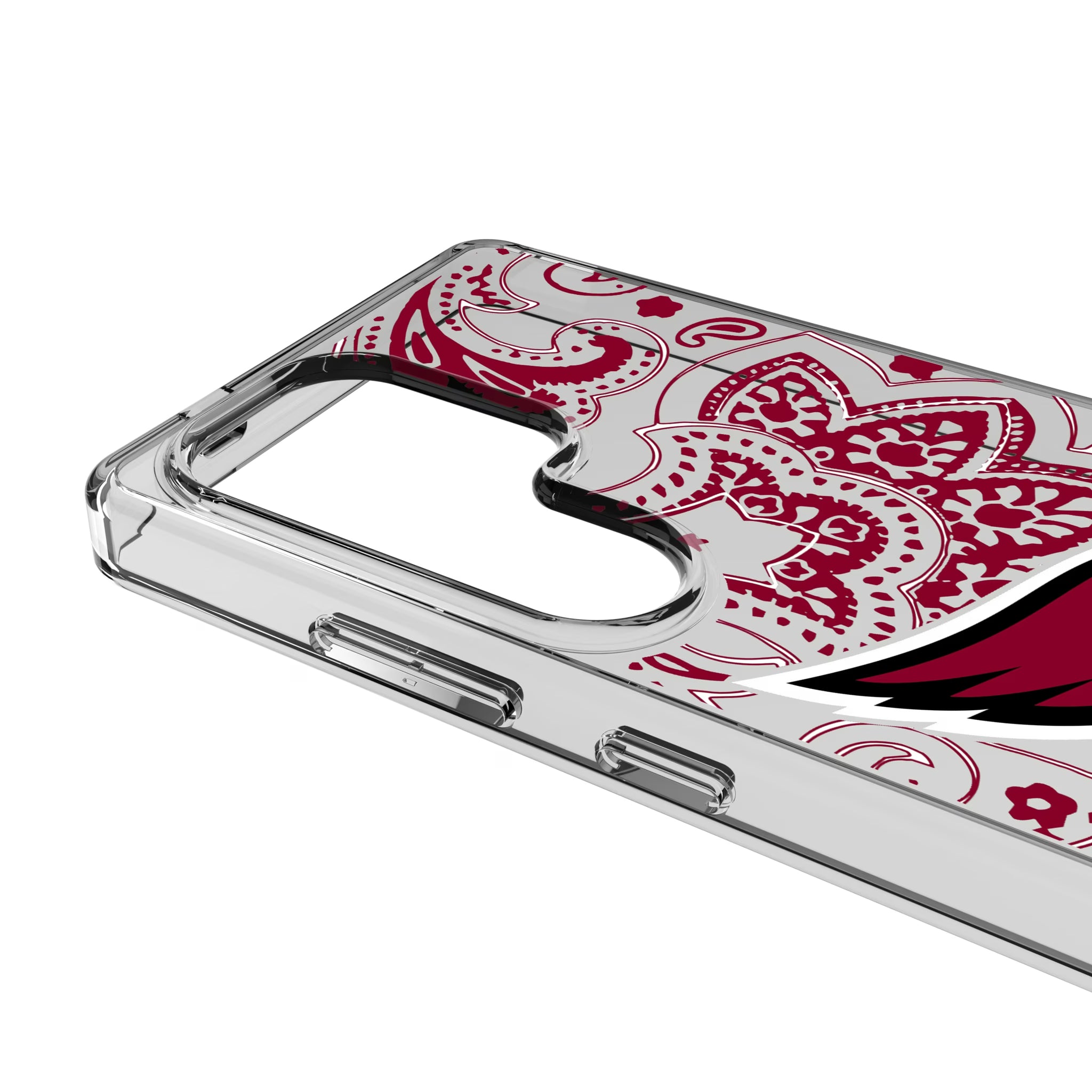 Arizona Cardinals Paisley Galaxy Clear Phone Case for Samsung Galaxy - Detail
