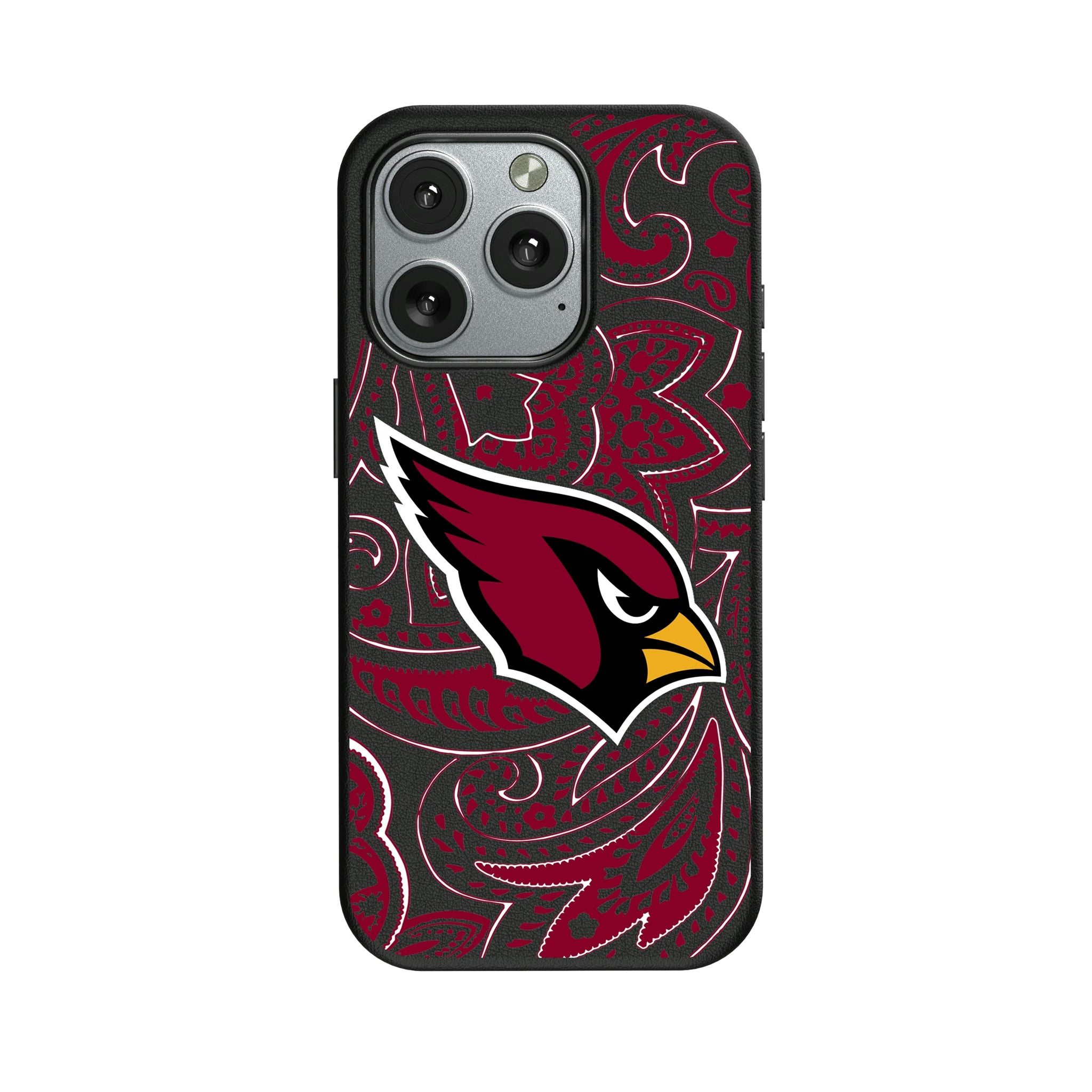 Arizona Cardinals Paisley iPhone MagSafe Compatible Phone Case for Apple iPhone