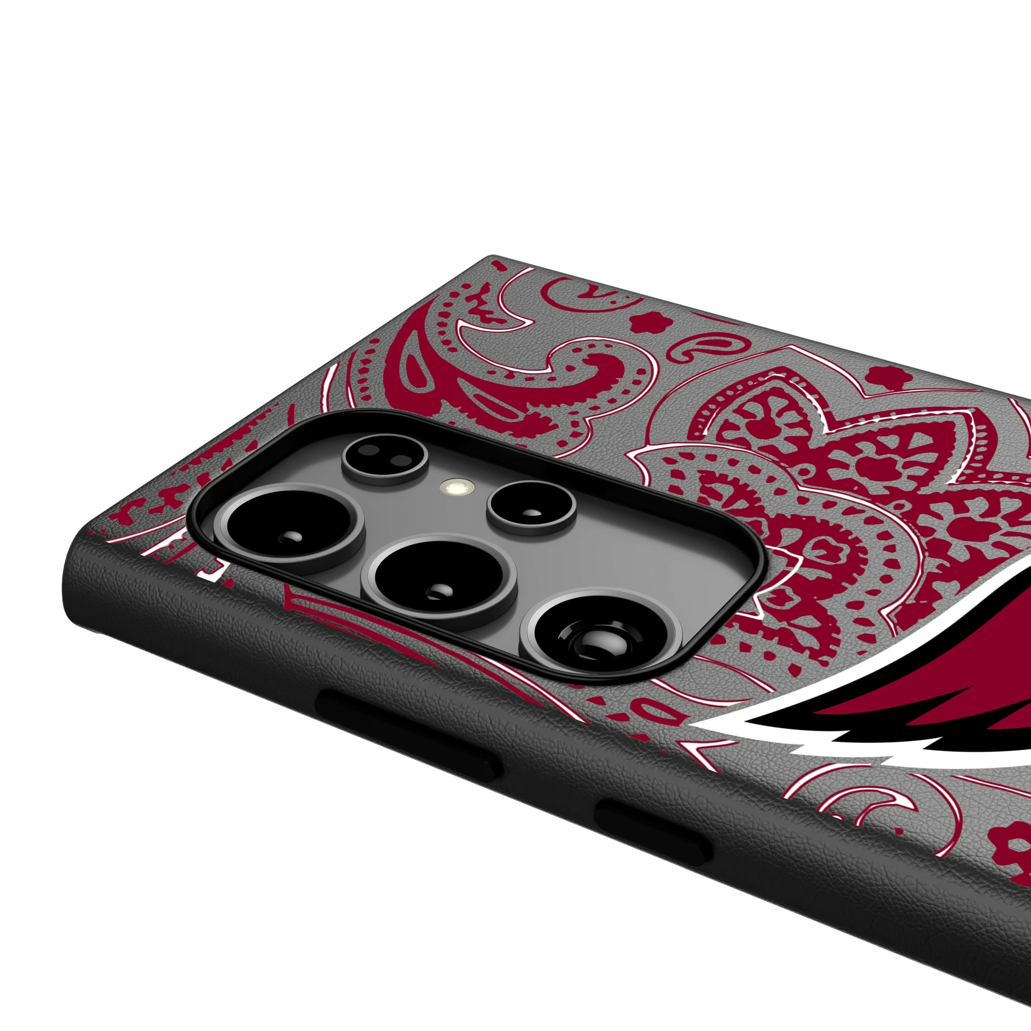 Arizona Cardinals Paisley Galaxy MagSafe Compatible Phone Case for Samsung Galaxy - Detail
