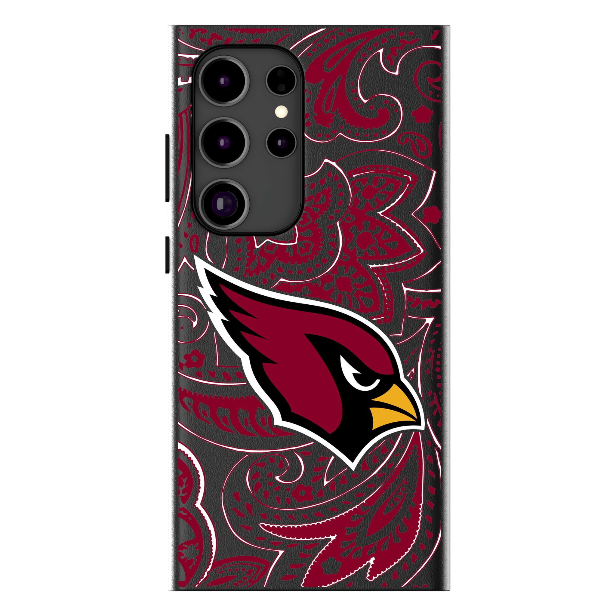 Arizona Cardinals Paisley Galaxy MagSafe Compatible Phone Case for Samsung Galaxy