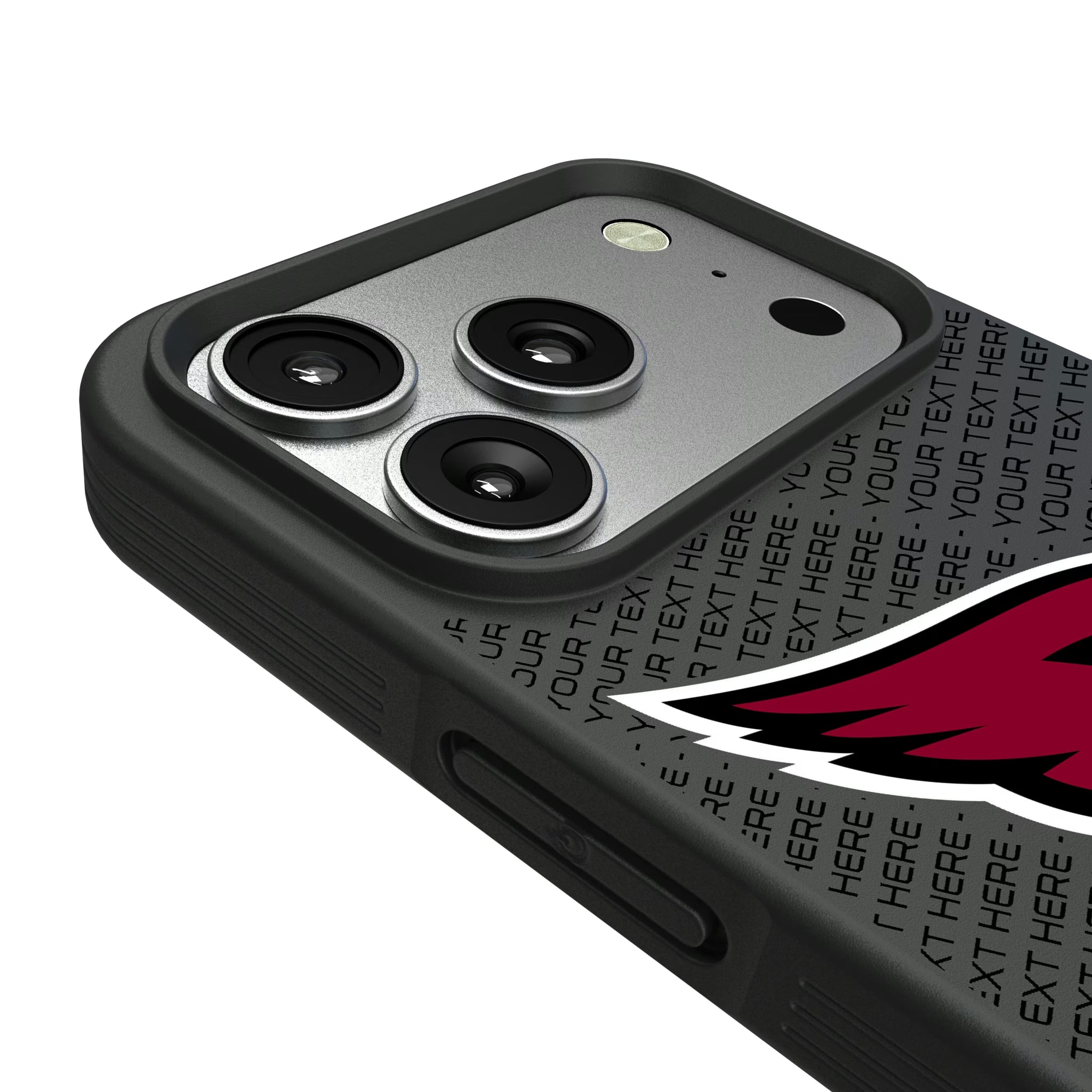 Arizona Cardinals Personalized EndZone Plus iPhone Bump Phone Case for Apple iPhone - Detail#Device_iPhone 17 Pro