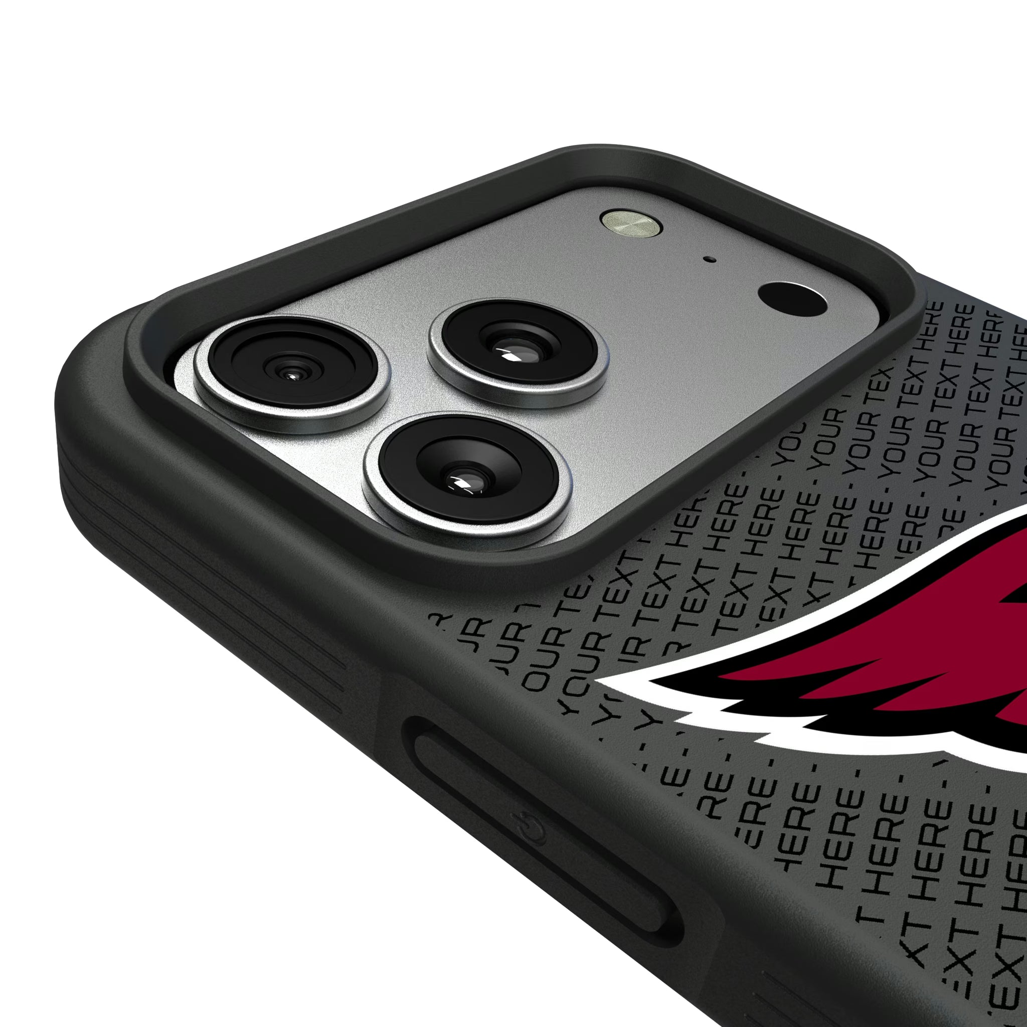 Arizona Cardinals Personalized EndZone Plus iPhone Bump Phone Case for Apple iPhone - Detail#Device_iPhone 17 Pro Max
