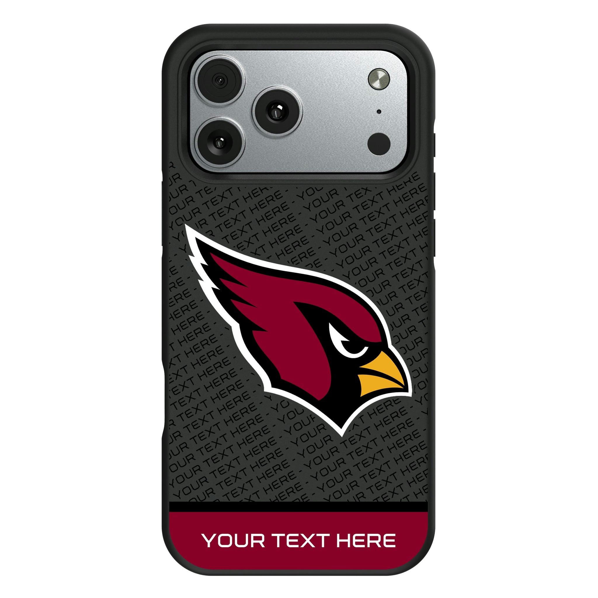 Arizona Cardinals Personalized EndZone Plus iPhone Bump Phone Case for Apple iPhone#Device_iPhone 17 Pro Max