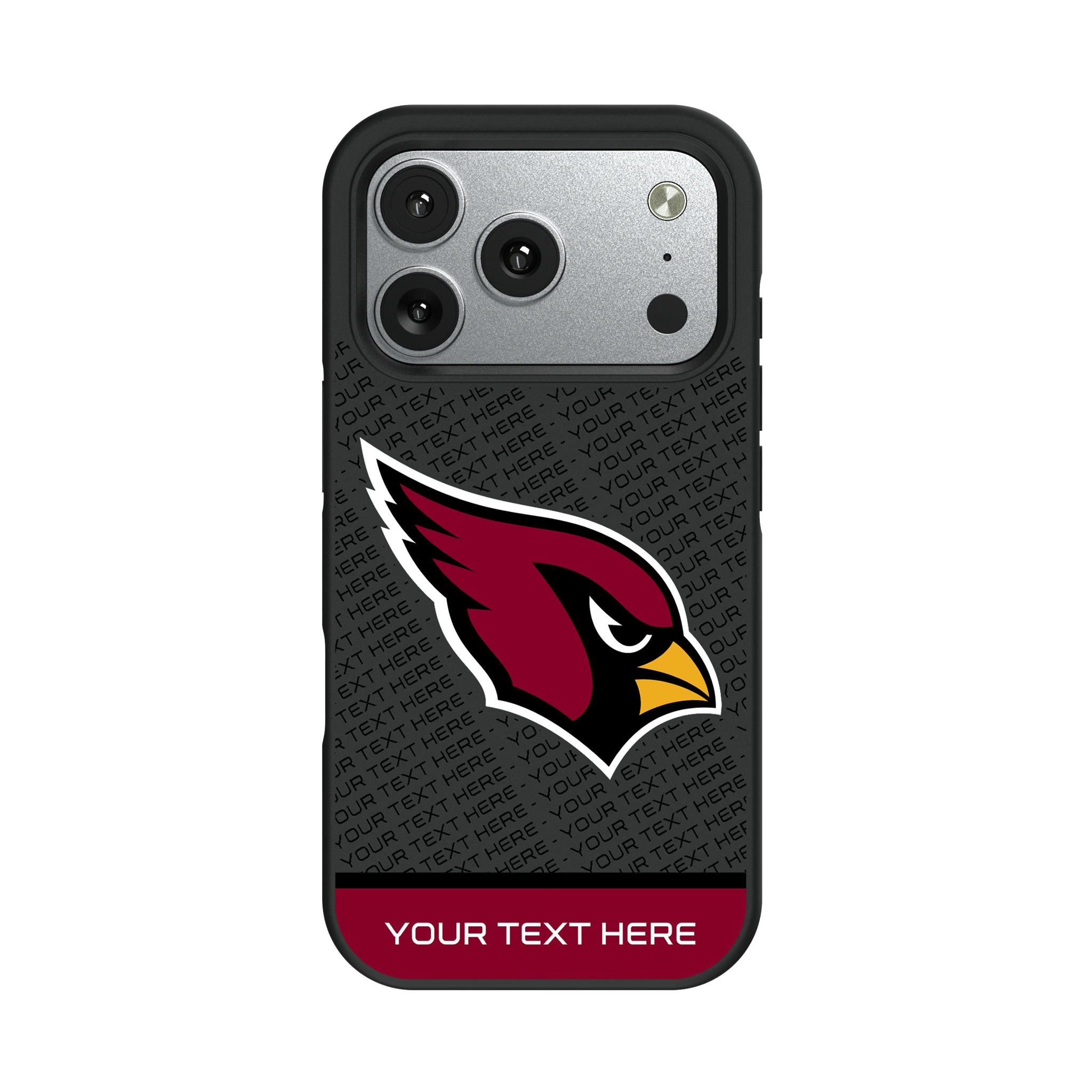 Arizona Cardinals Personalized EndZone Plus iPhone Bump Phone Case for Apple iPhone#Device_iPhone 17 Pro