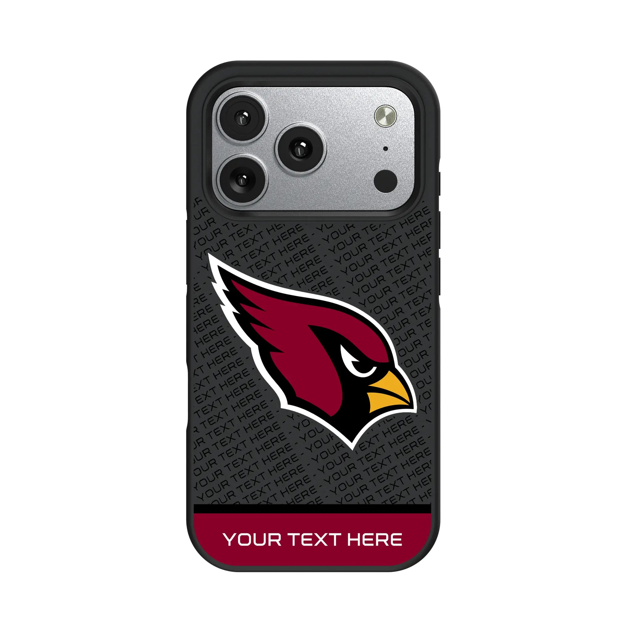 Arizona Cardinals Personalized EndZone Plus iPhone Bump Phone Case for Apple iPhone#Device_iPhone 17 Pro